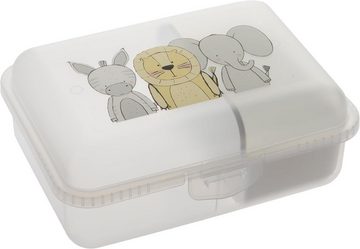 Centi Lunchbox Brotdose Kinder mit Fächern und mit Trenneinleger, Kunststoff, (Set, 2-tlg., 7x18x13 cm), Brotzeitbox mit Klickverschluss