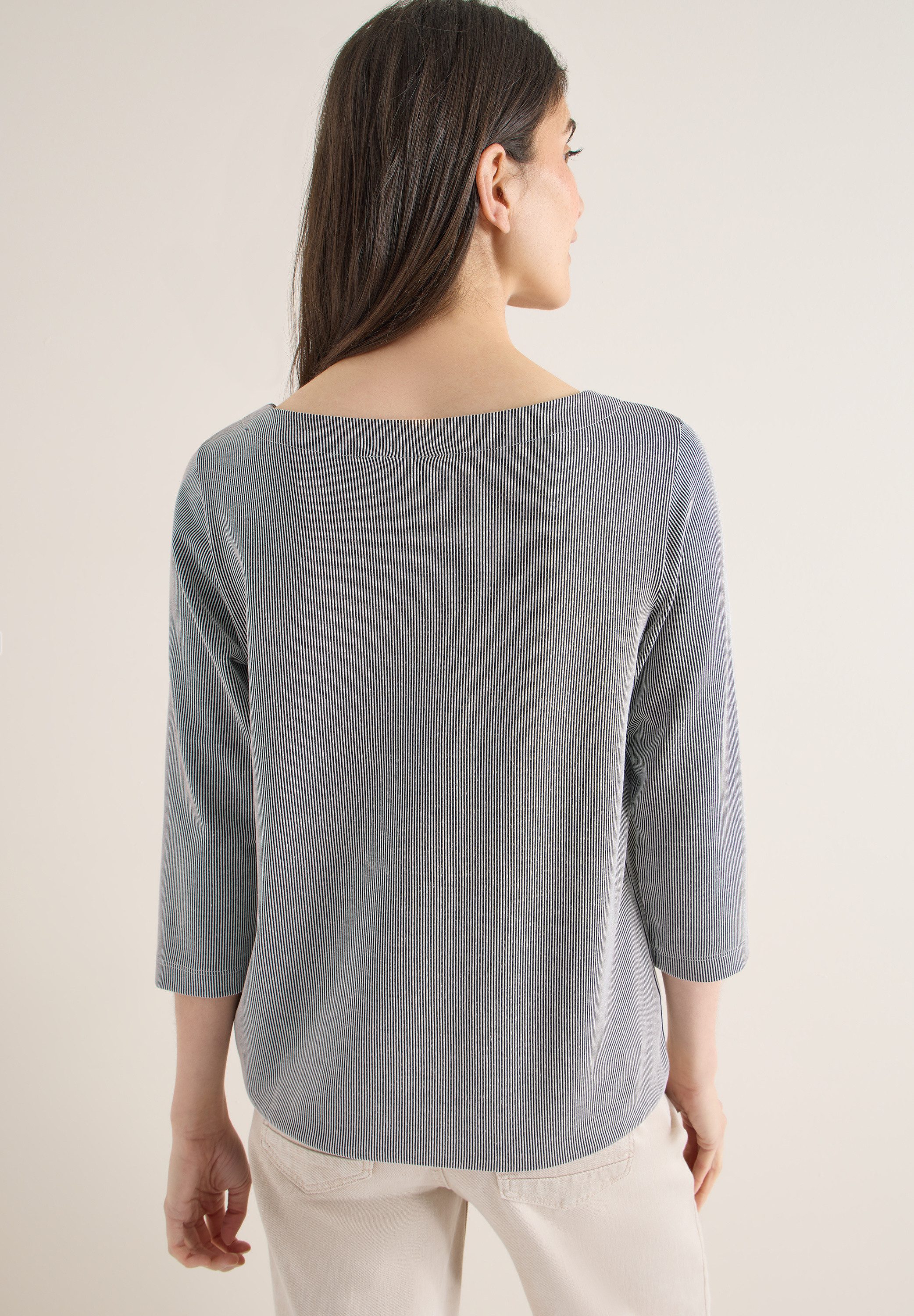 CECIL 3/4-Arm-Shirt mit Streifen Muster