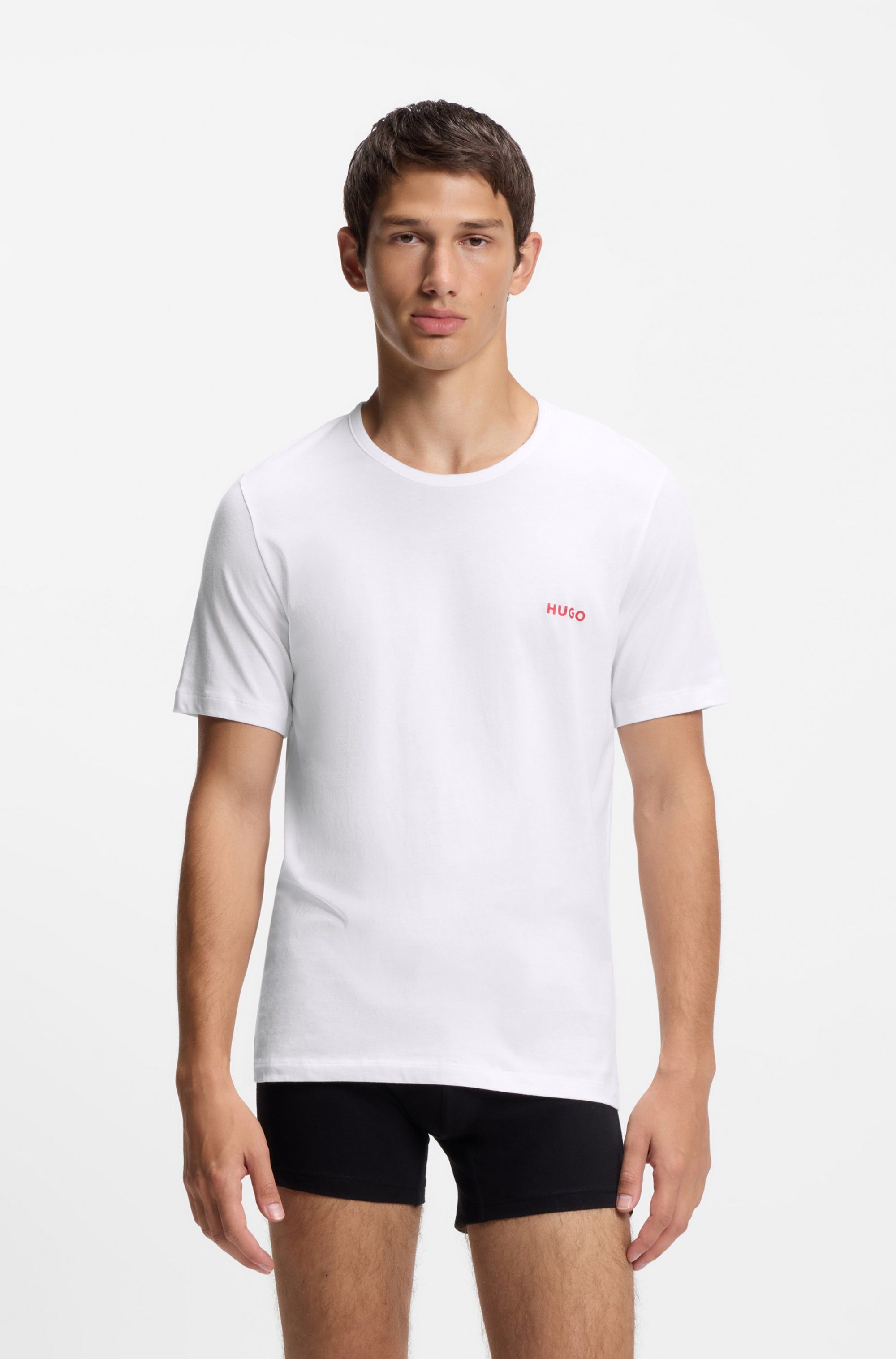 HUGO T-Shirt RN TRIPL (Packung, 3-tlg) mit Rundhalsausschnitt