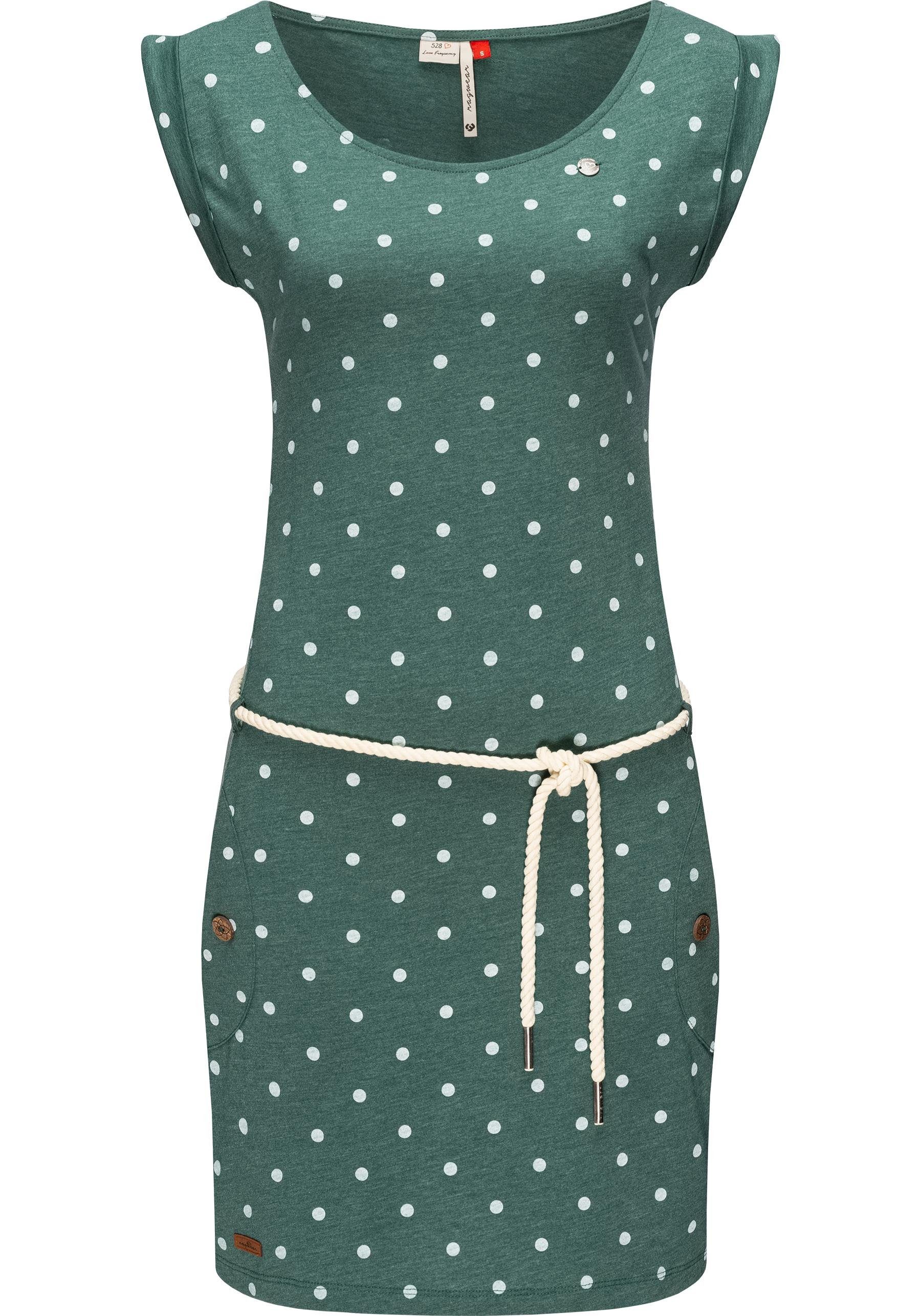Ragwear Sommerkleid Tag Dots leichtes Baumwoll Kleid mit Pünktchen-Muster