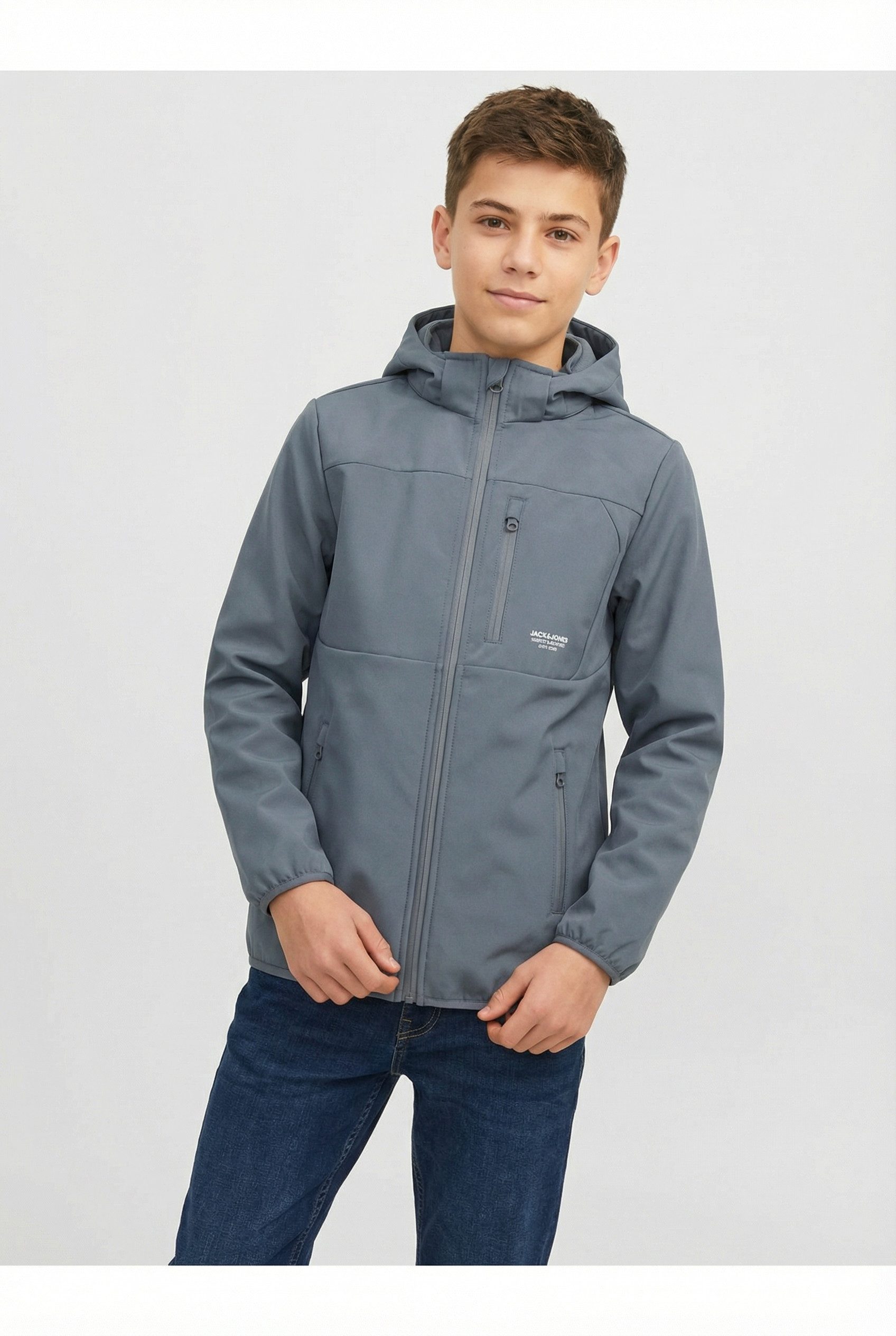 Jack & Jones Junior Softshelljacke JJTHEO wasserabweisend und pflegeleicht für Alltag Polyester, regular fit