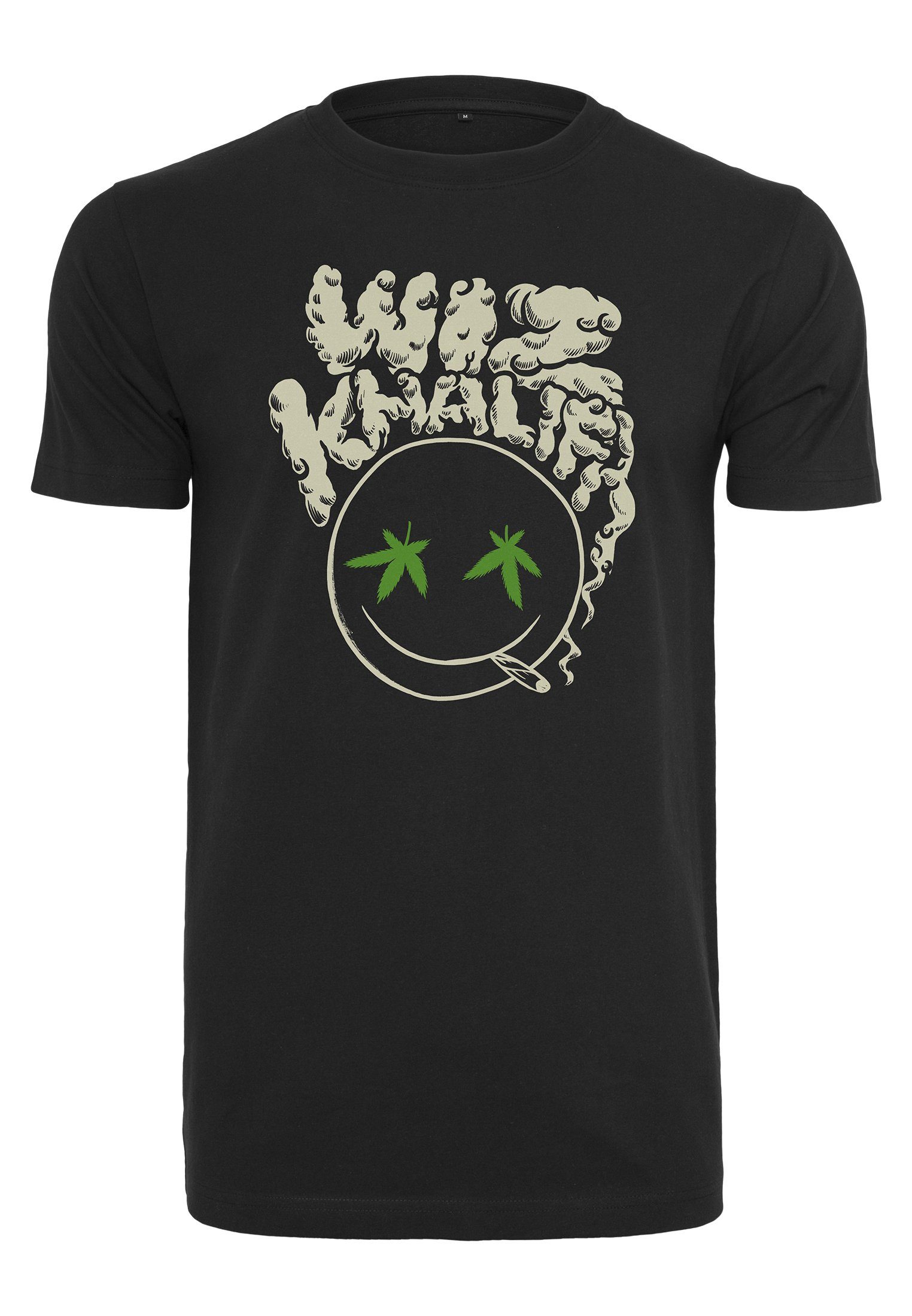 black Smokey Smiley Herren Khalifa Tee T-Shirt MisterTee Smokey MT637 (1-tlg) Wiz Khalifa Wiz