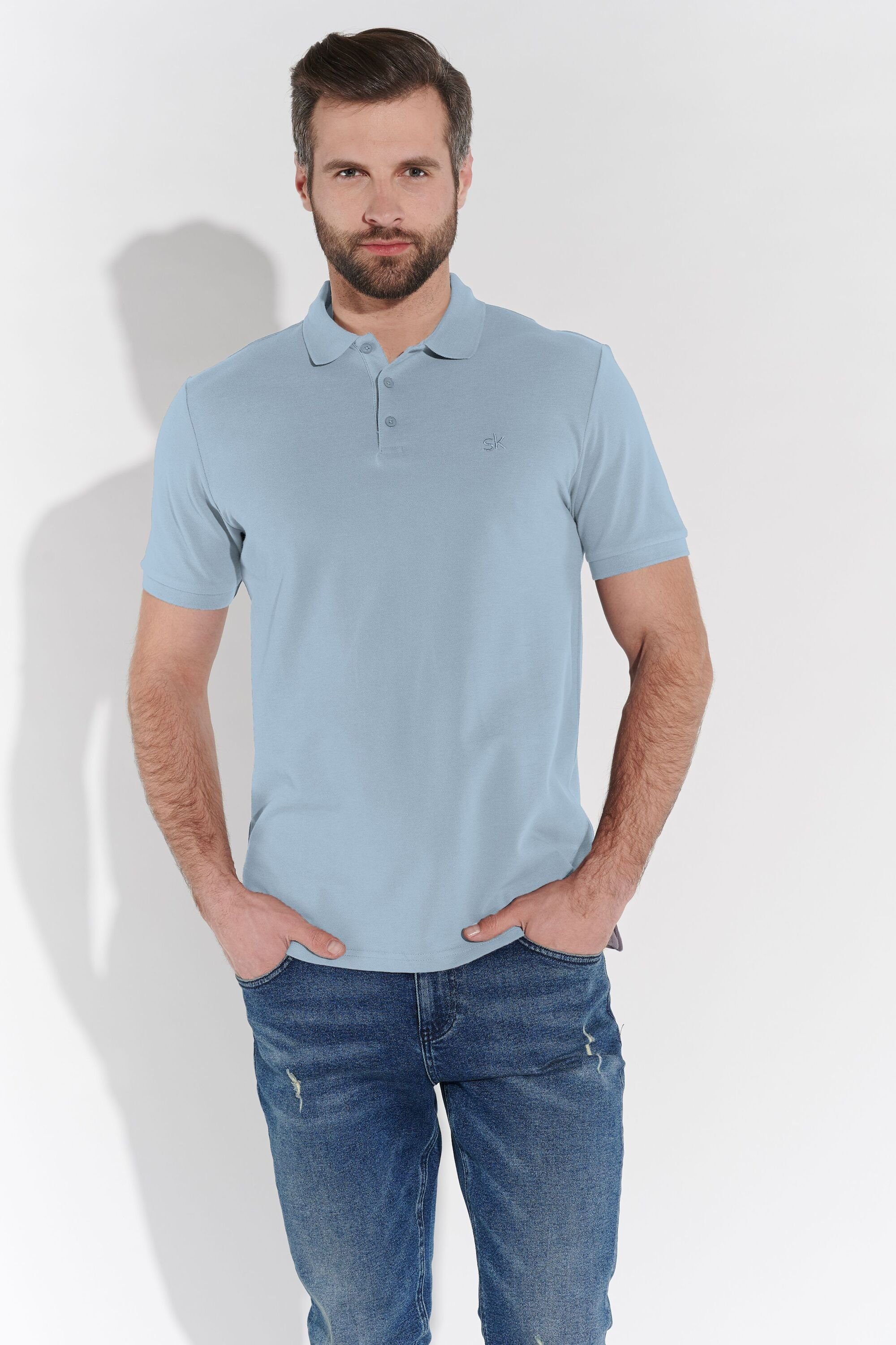 SteffenKlein Poloshirt hellblau