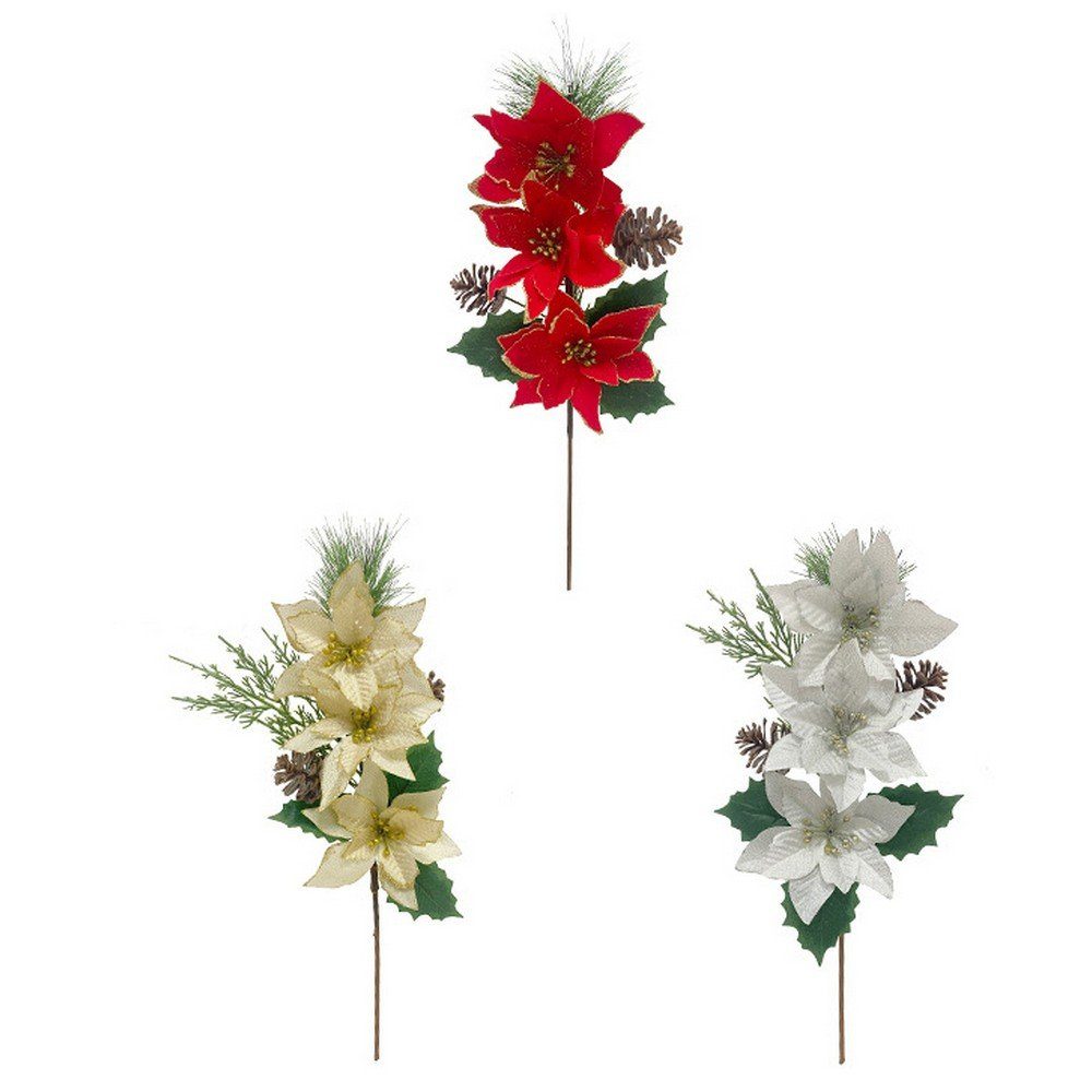 Kunstpflanze Kunstblume Ronner UG Partydekoration Weihnachtsblumen Simulierte Ornament,
