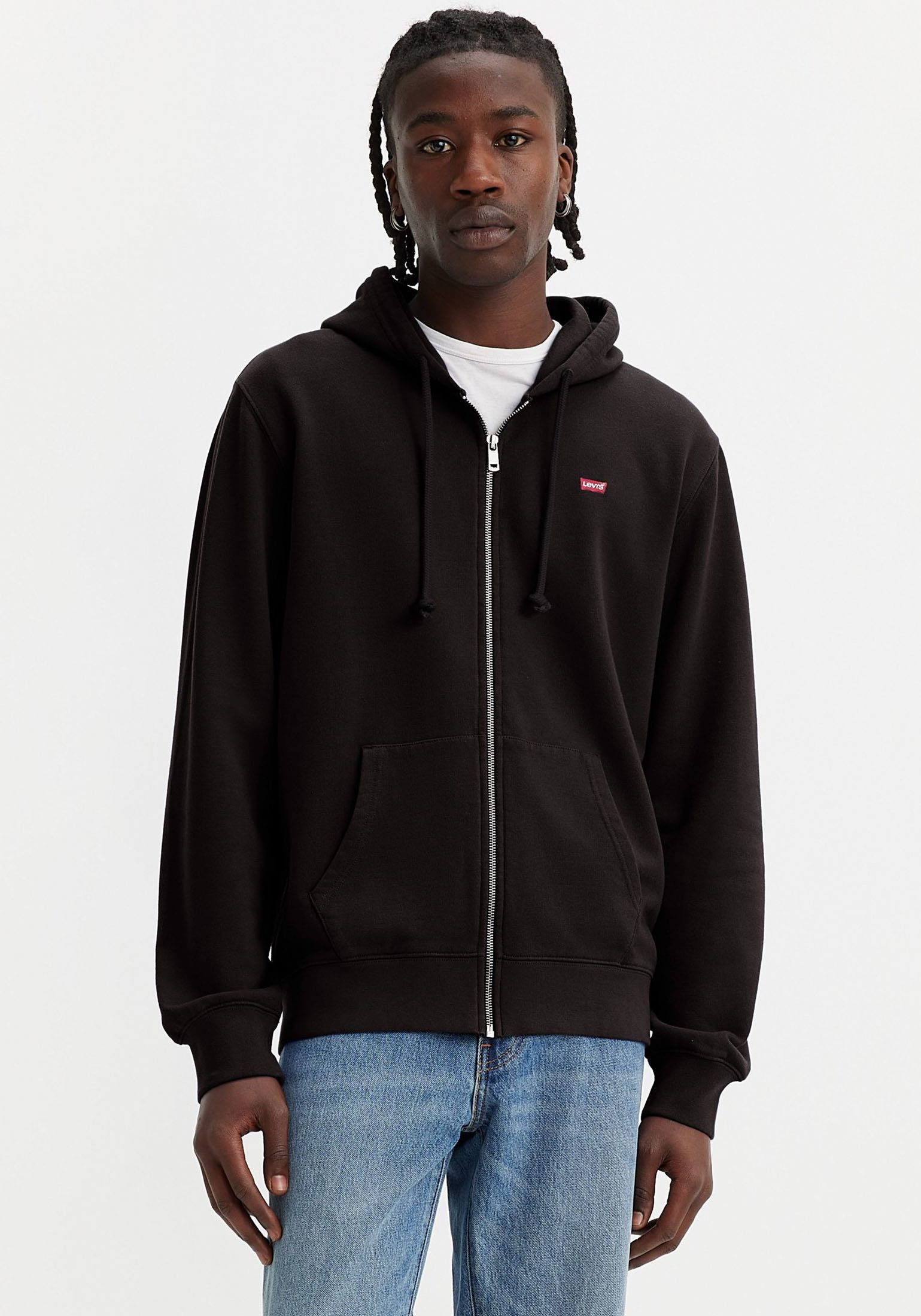 Levi's® Kapuzensweatjacke NEW ORIGINAL ZIP UP mit Logo-Stickerei und Kängurutasche
