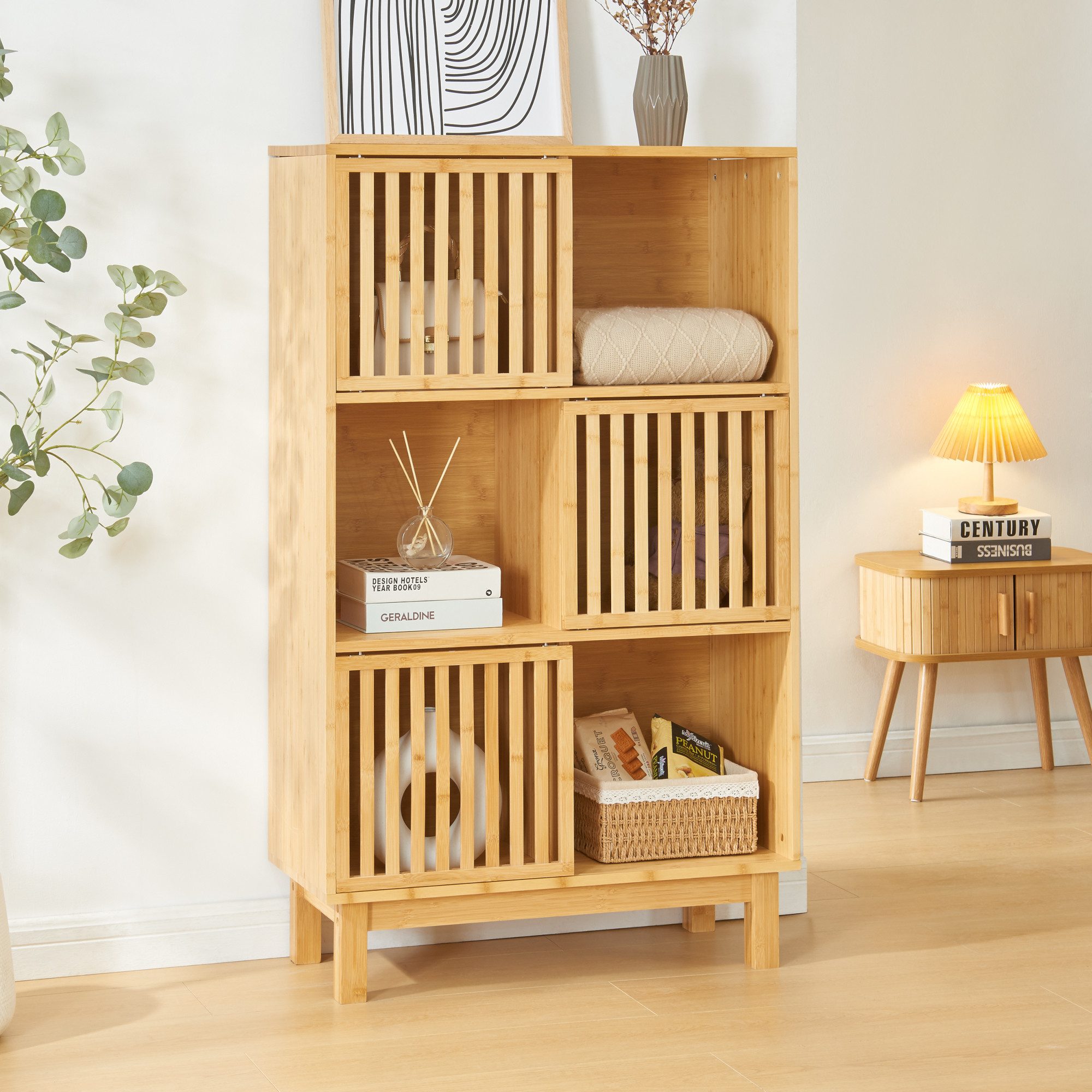 en.casa Bücherregal, »Ypäjä« 126 x 76 günstig online kaufen
