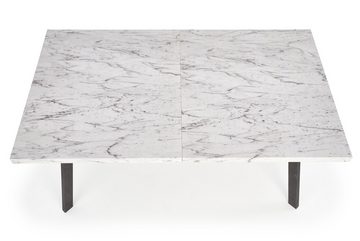 designimpex Esstisch Design Esstisch HAD-111 Marmor - Schwarz matt ausziehbar Tisch