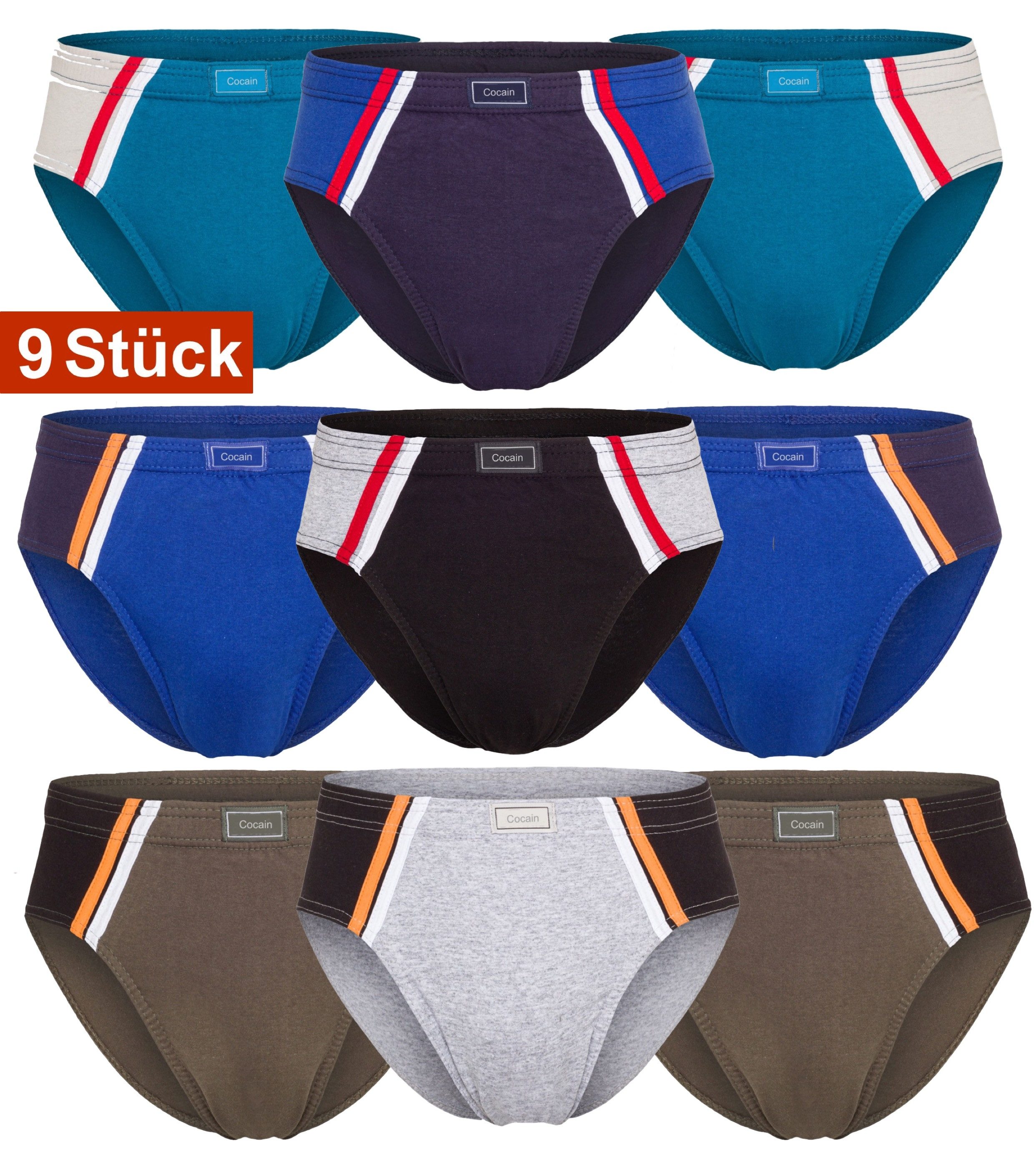 Cocain underwear Slip Herren Sportslip Unterhose Schlüpfer Slip bunt Baumwo günstig online kaufen