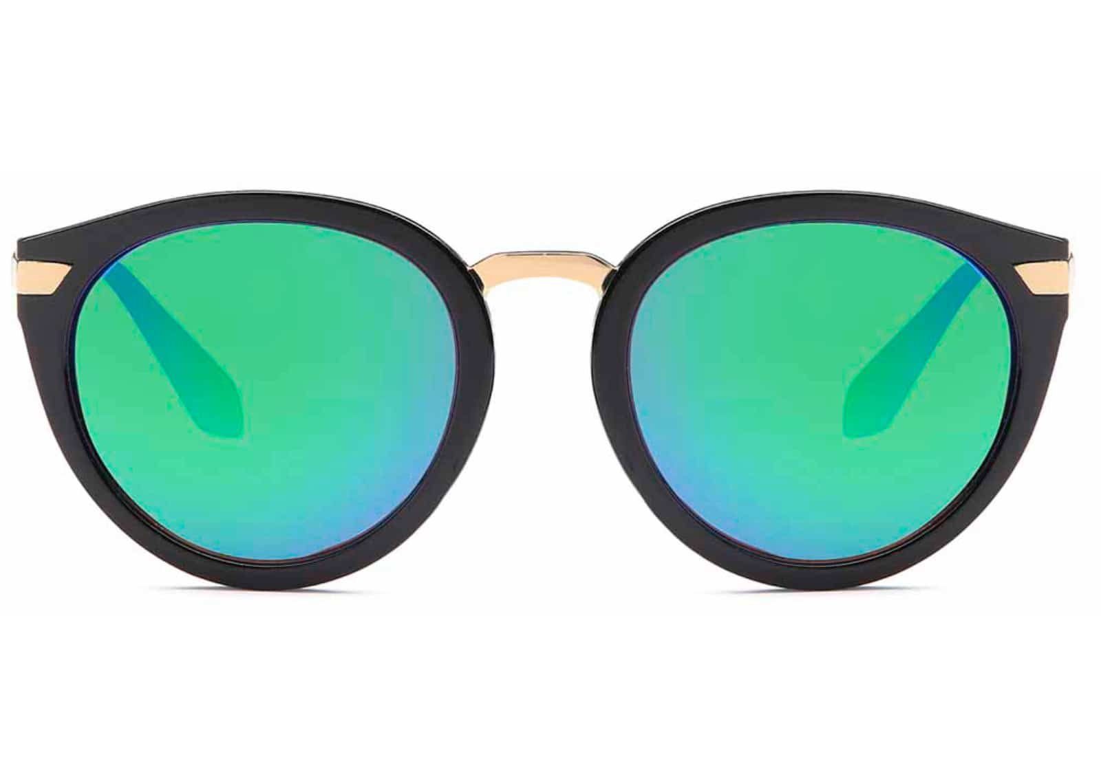 schwarzen verspiegelt grün Wayfarer Eyewear BEZLIT mit gläsern Eyewear (1-St) BEZLIT