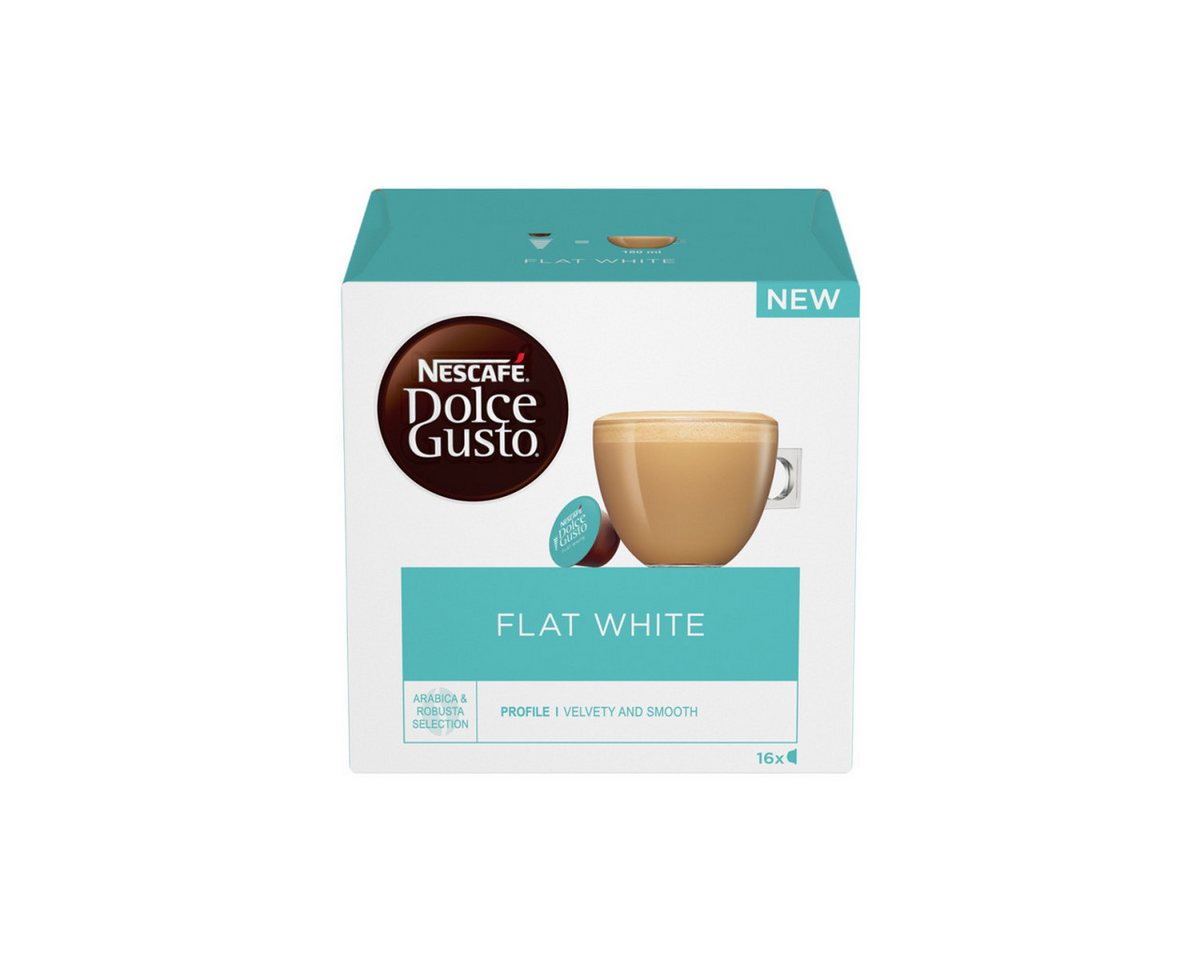NESCAFE Kaffee Kaffeekapseln geeignet für Dolce Gusto® NESCAFÉ Dolce Gusto Flat White
