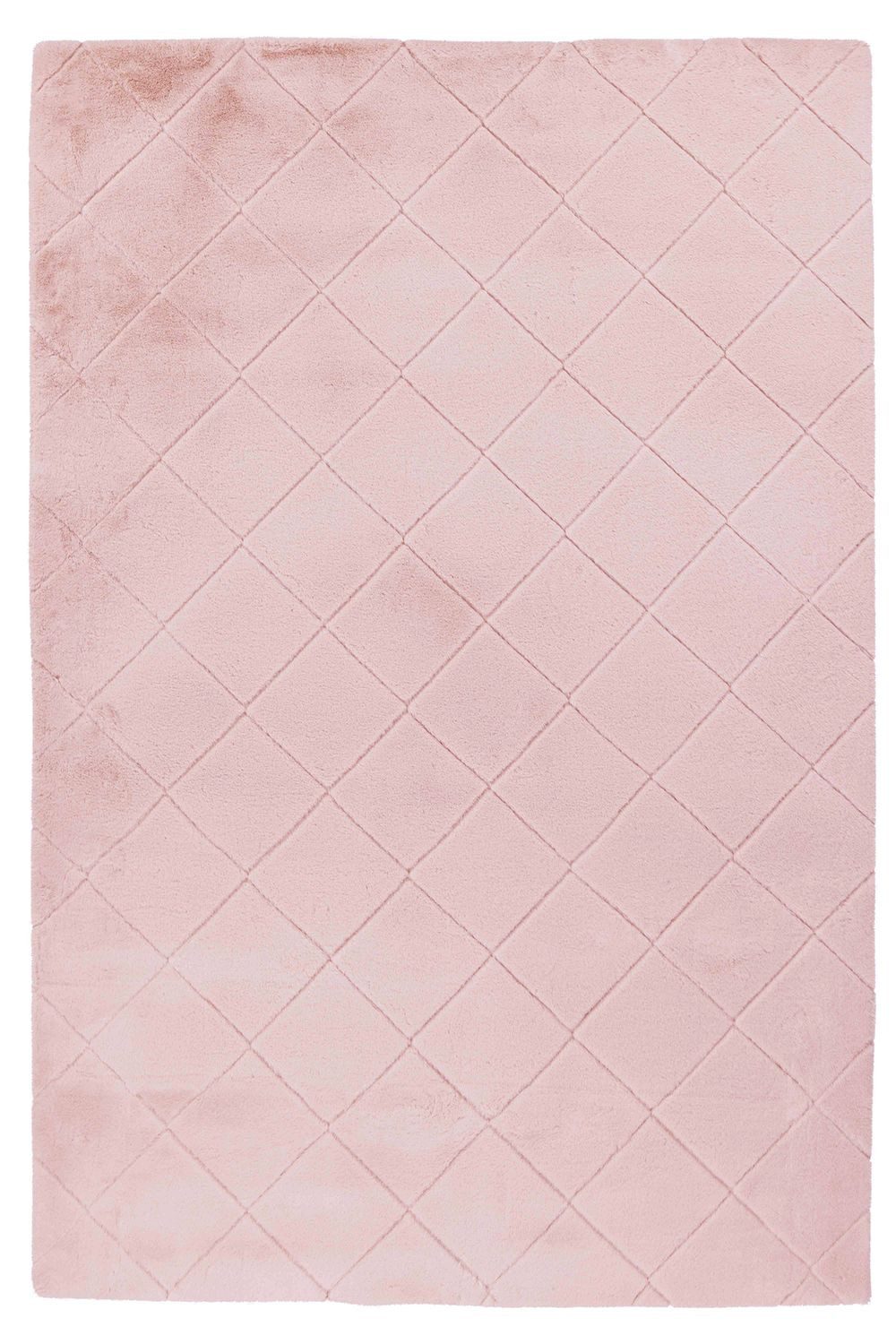 Teppich Boss Hochflor-Teppich Hochflor Teppich Inga 125 - Rosa, rechteckig, Höhe: 30 mm