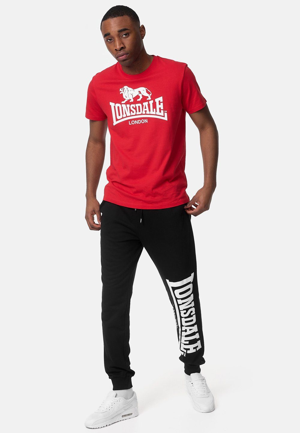Red ERNEY Lonsdale ST. T-Shirt