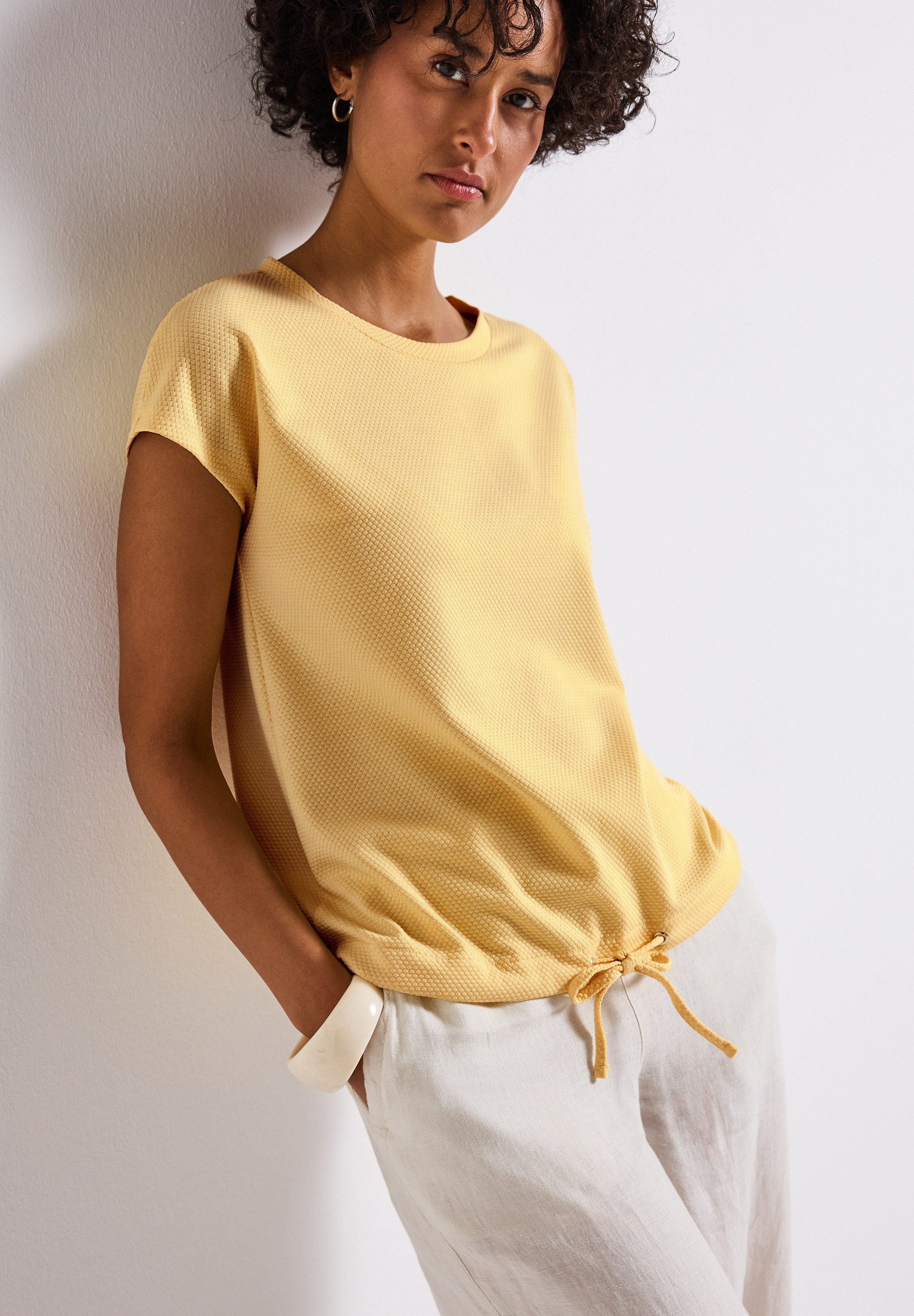 STREET ONE T-Shirt - Strukturshirt Damen günstig online kaufen