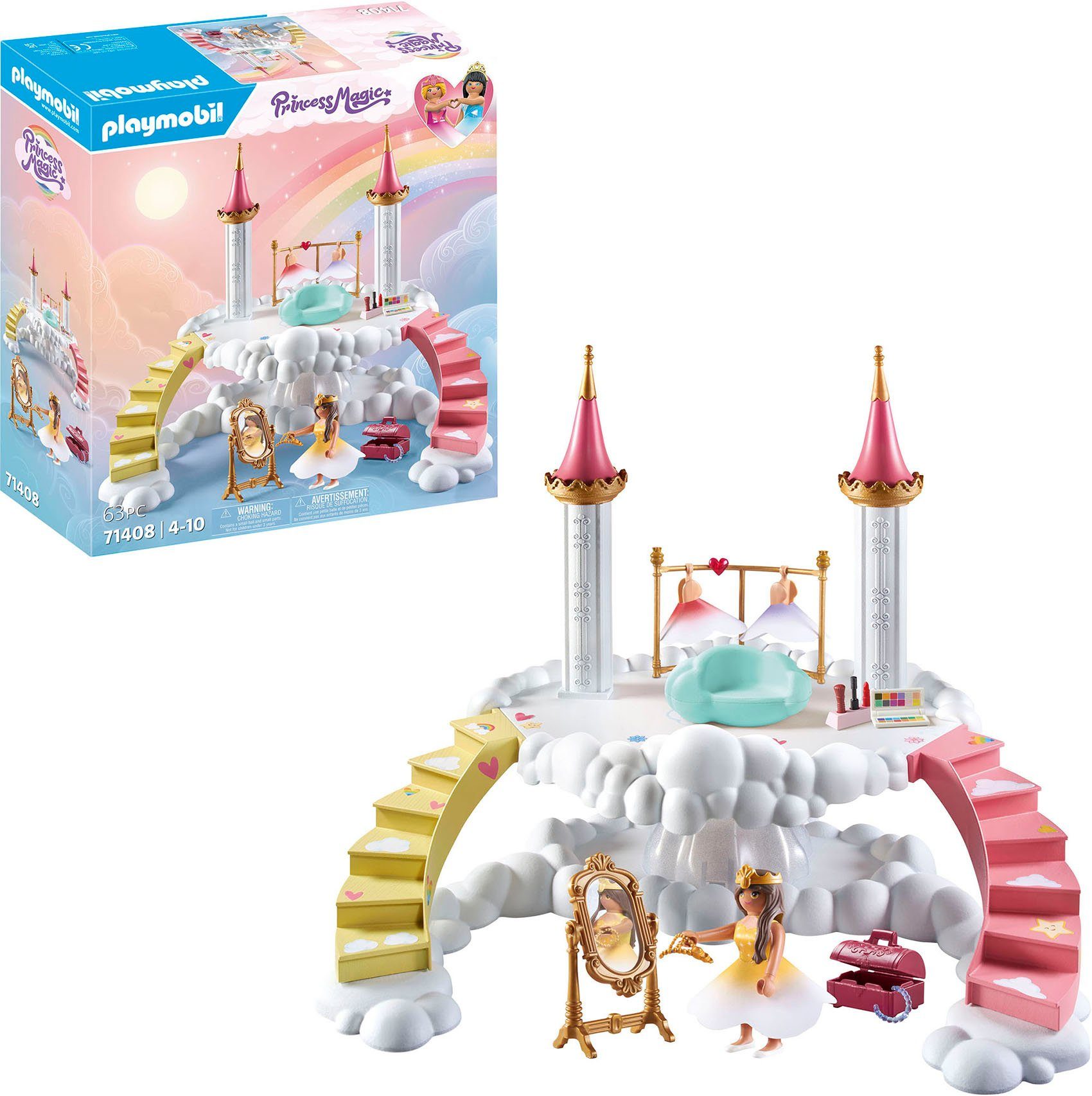 Playmobil® Konstruktions-Spielset Himmlische Ankleidewolke (71408), Princess Magic, (63 St), Made in Germany