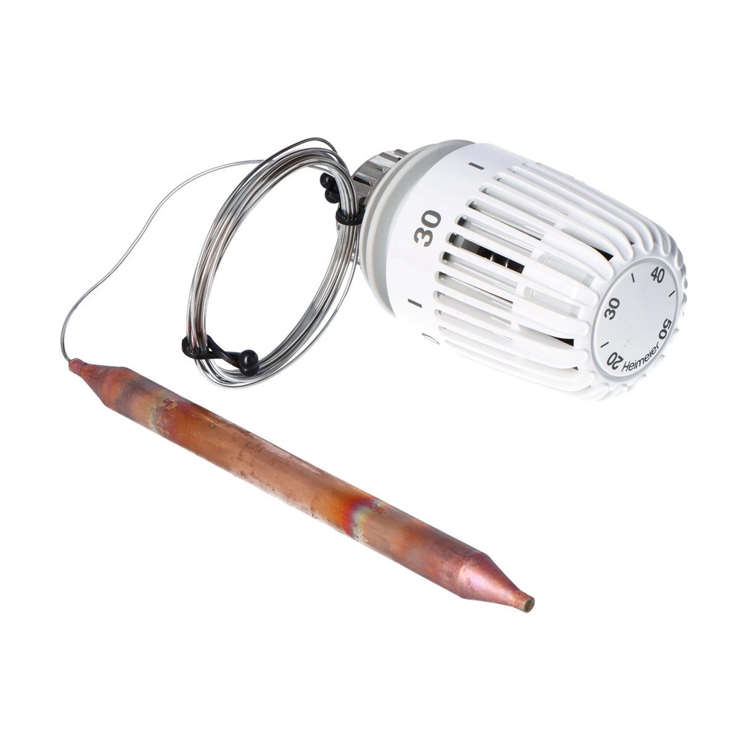 IMI Heimeier Heizkörperthermostat HEIMEIER Thermostatkopf K 20–50°C mit Fühler 2 m Kapillarrohr, (1 St)