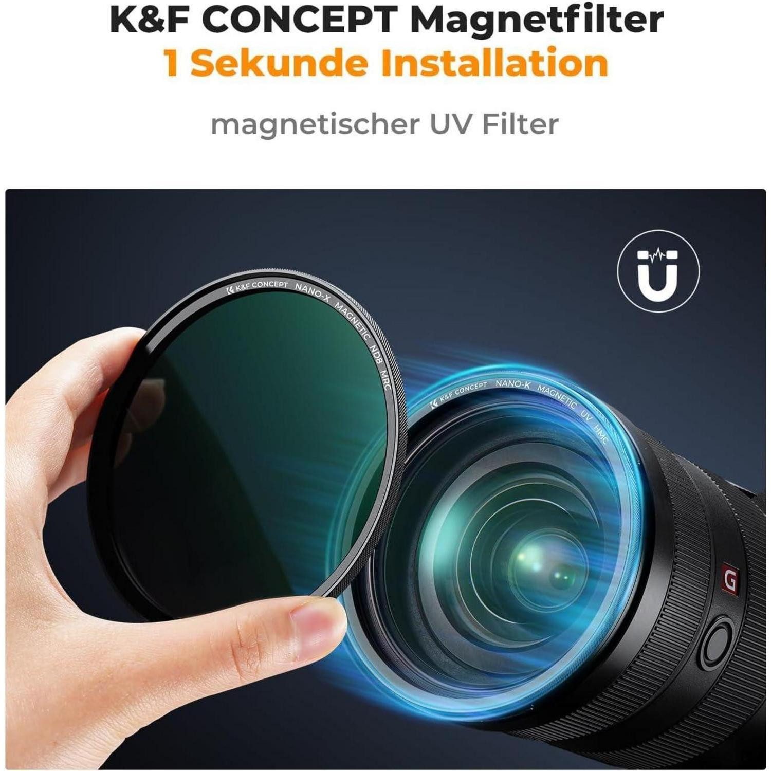LuxusKollektion UV Filter 67mm Magnetisches Optisches Glas Muti-Beschichtung Foto-UV-Filter