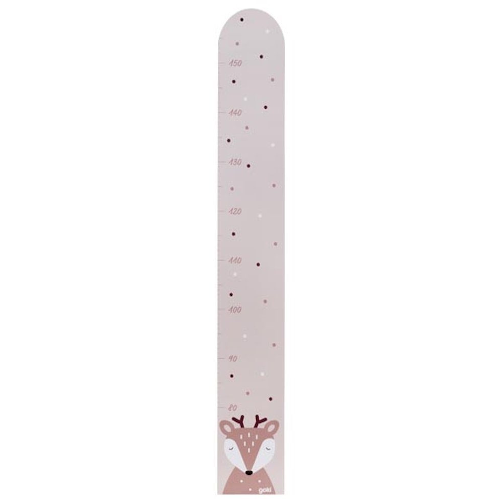 goki Messlatte Rehkitz Kindermesslatte Holzmesslatte Kinderzimmerdeko Wachstumslatte (Set, 1-tlg., 1), Skala bis 150 cm