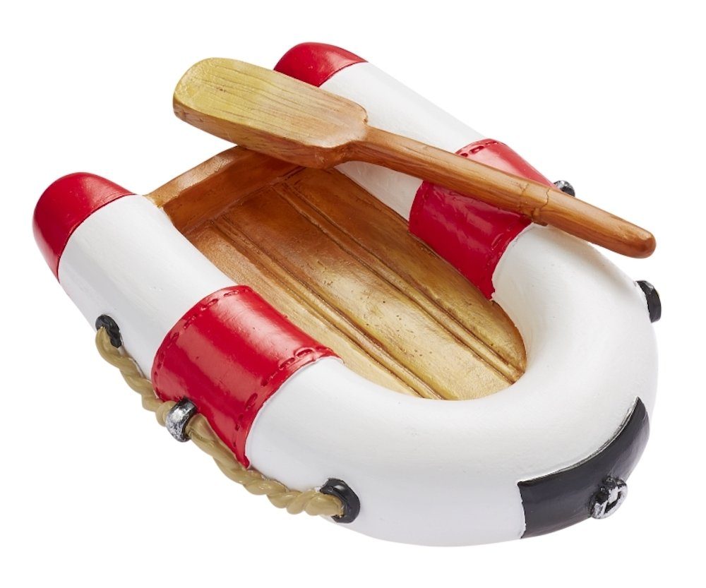 HobbyFun Dekofigur Miniatur Schlauchboot ca. 7x5cm 1 Stck. Rot