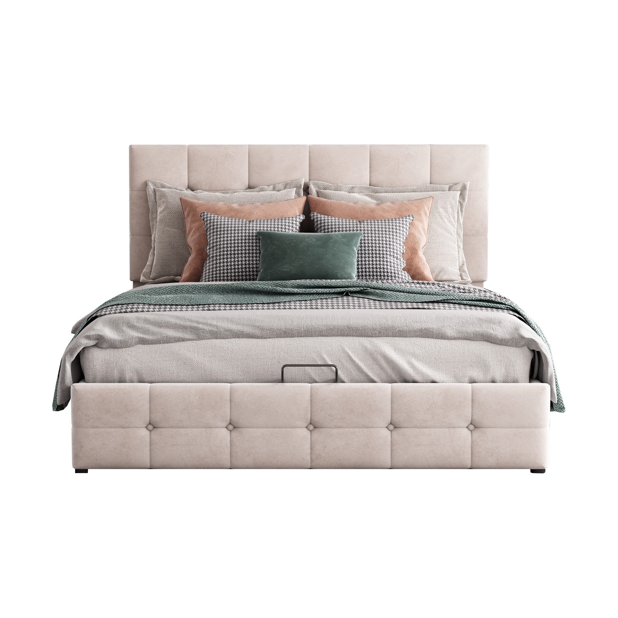 Polsterbett Doppelbett Stauraumbett Bett ohne Matratze