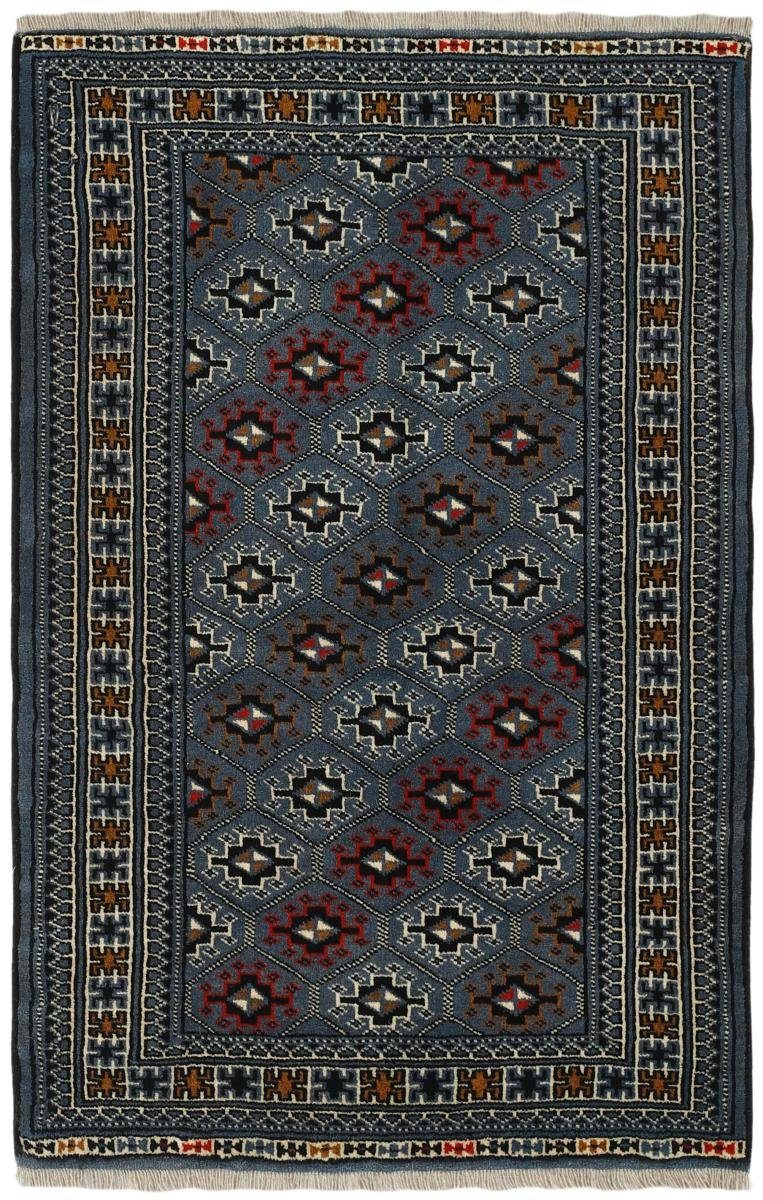 Orientteppich Turkaman 79x123 Handgeknüpfter Orientteppich / Perserteppich, Nain Trading, rechteckig, Höhe: 6 mm