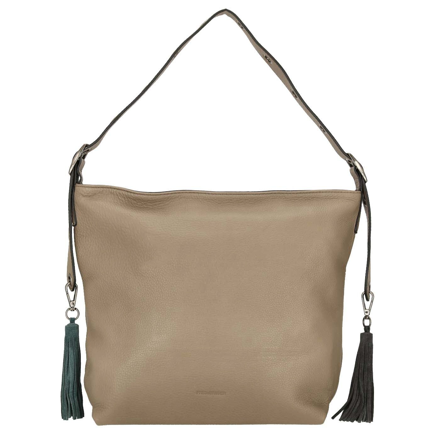 Umhängetasche Selma - Schultertasche 37 cm (stone)