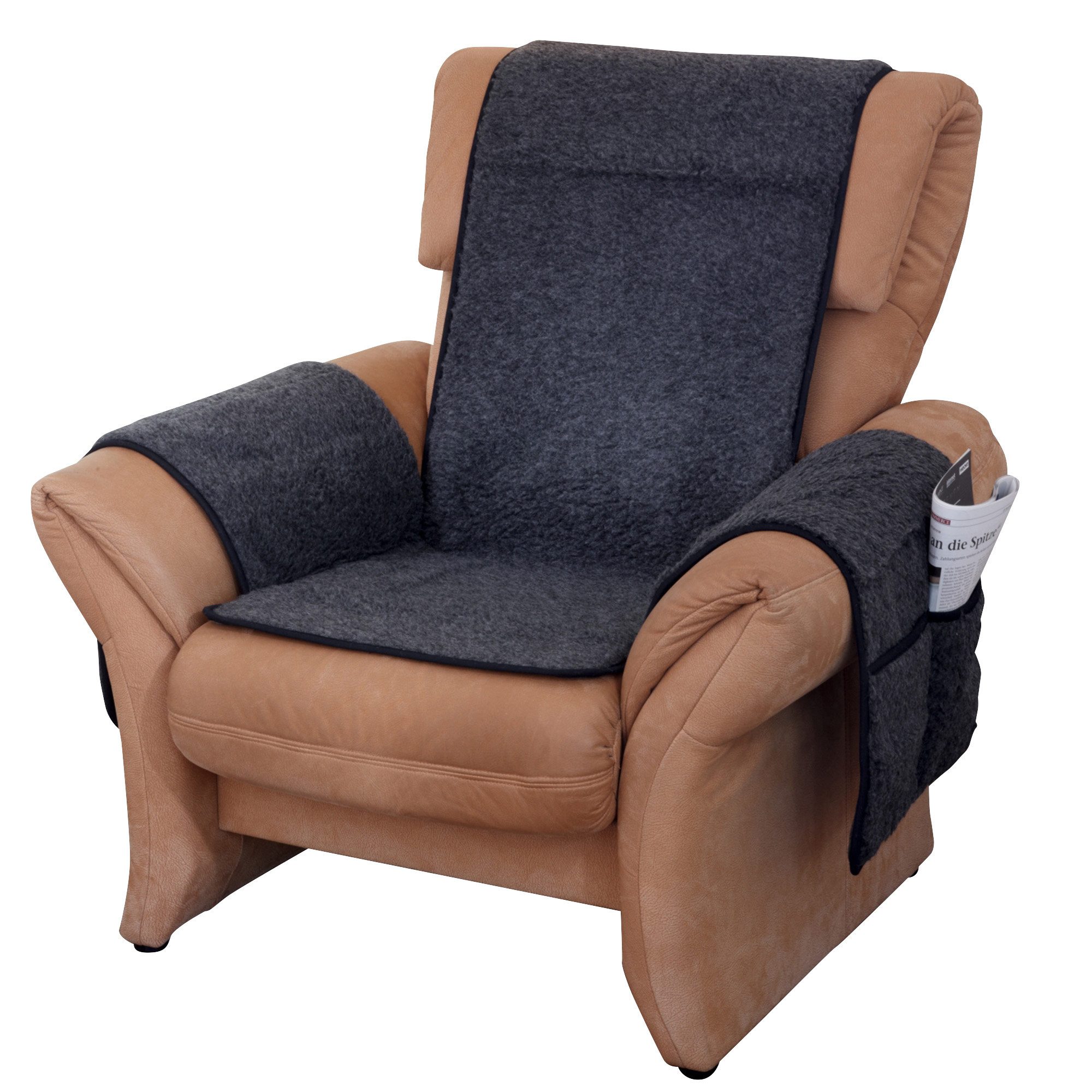 Erwin Müller Sesselschoner Sesselschoner, Schurwolle Uni