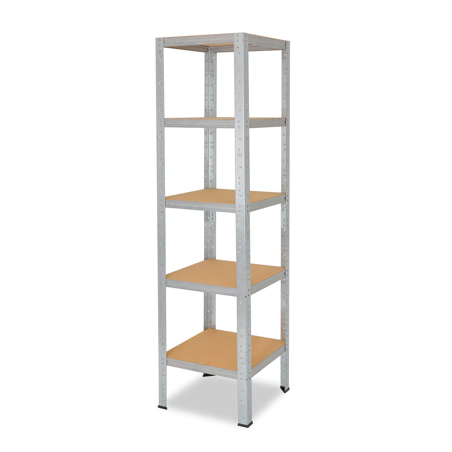 verzinkt, Schwerlastregal oder shelfplaza Tragkraft Metall 200x50x50cm Garagenregal, mit 175kg HOME, Steckregal Lagerregal, Werkstattregal Böden, als Metallregal 5 Kellerregal, mit