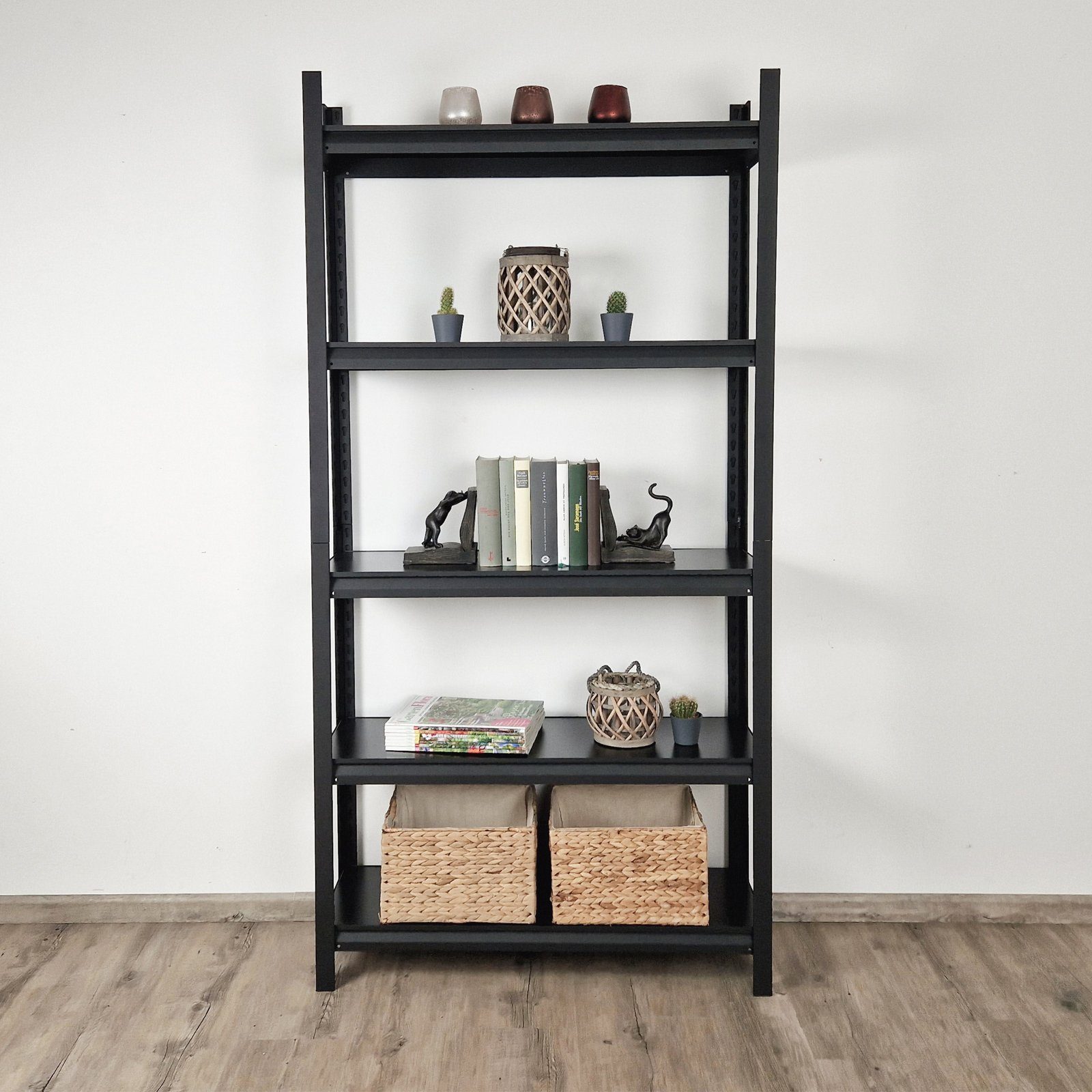 TRUTZHOLM Steckregal Wohnzimmerregal Stahl Regalböden 8 mm Steckregal Schwe günstig online kaufen