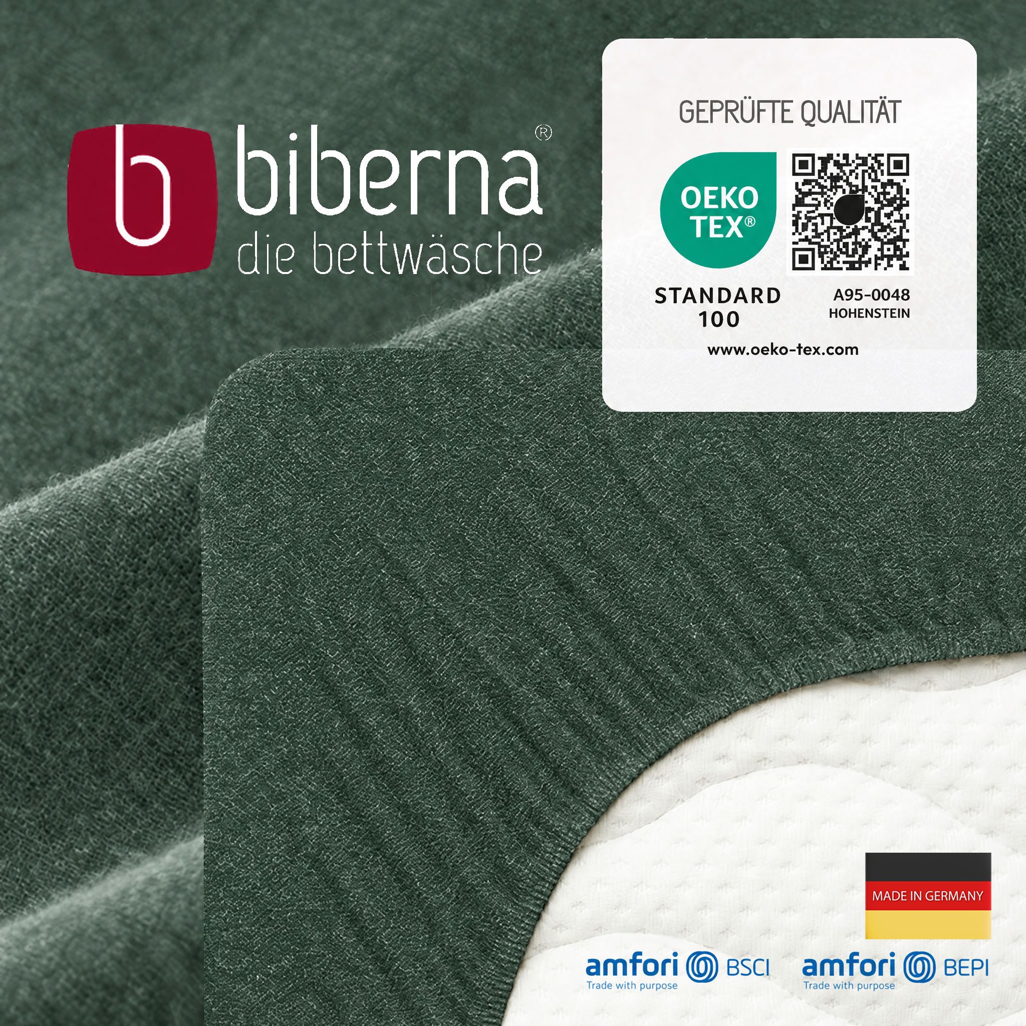 Biberna Spannbettlaken 0841380 HERMAL Premium Melange-Biber Spannbetttuch 100% Baumwolle, Flanell, Gummizug: rundum, (1 Stück), Biber, wärmend & weich, Rundumgu – Bild 5 von 5