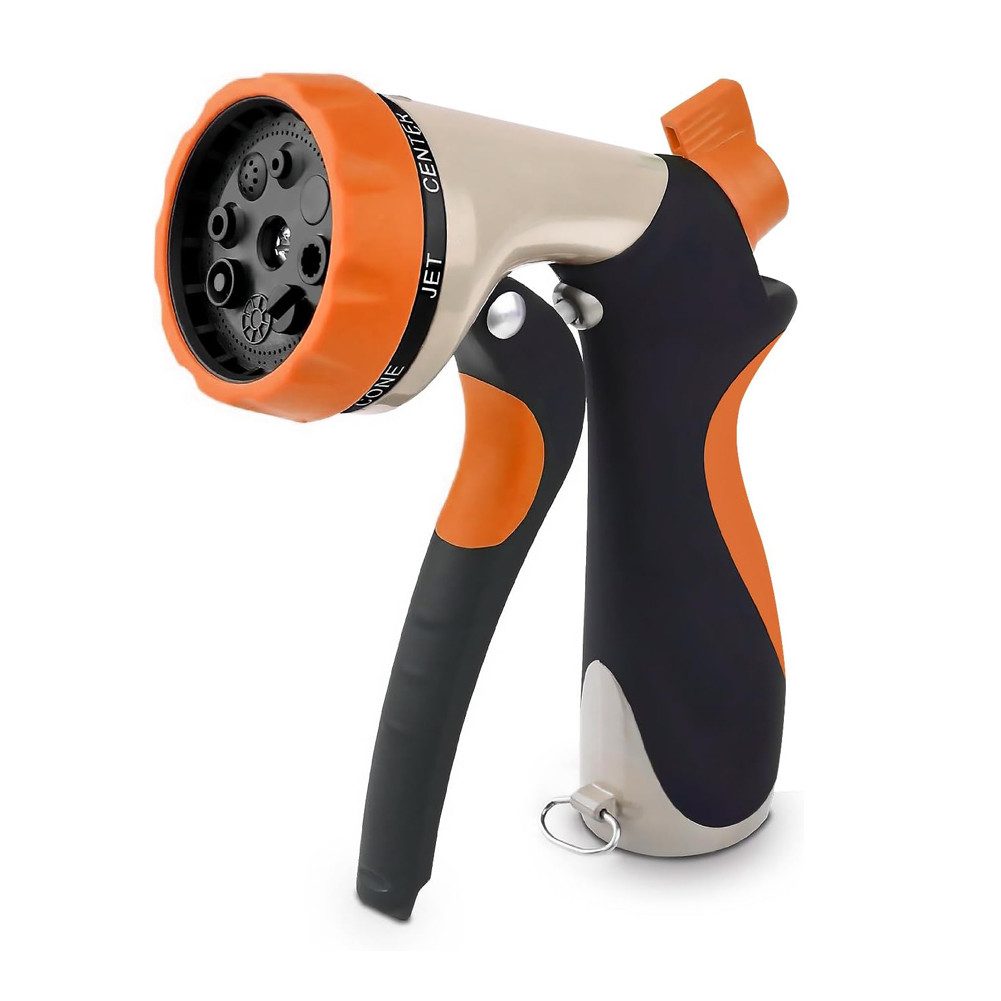 HT Bewässerungsbrause Gartenbrause, Metall Hochdruck Garten Handbrause, Einstellbarer Wasserdurchfluss für Garten Bewässerung Autowaschen