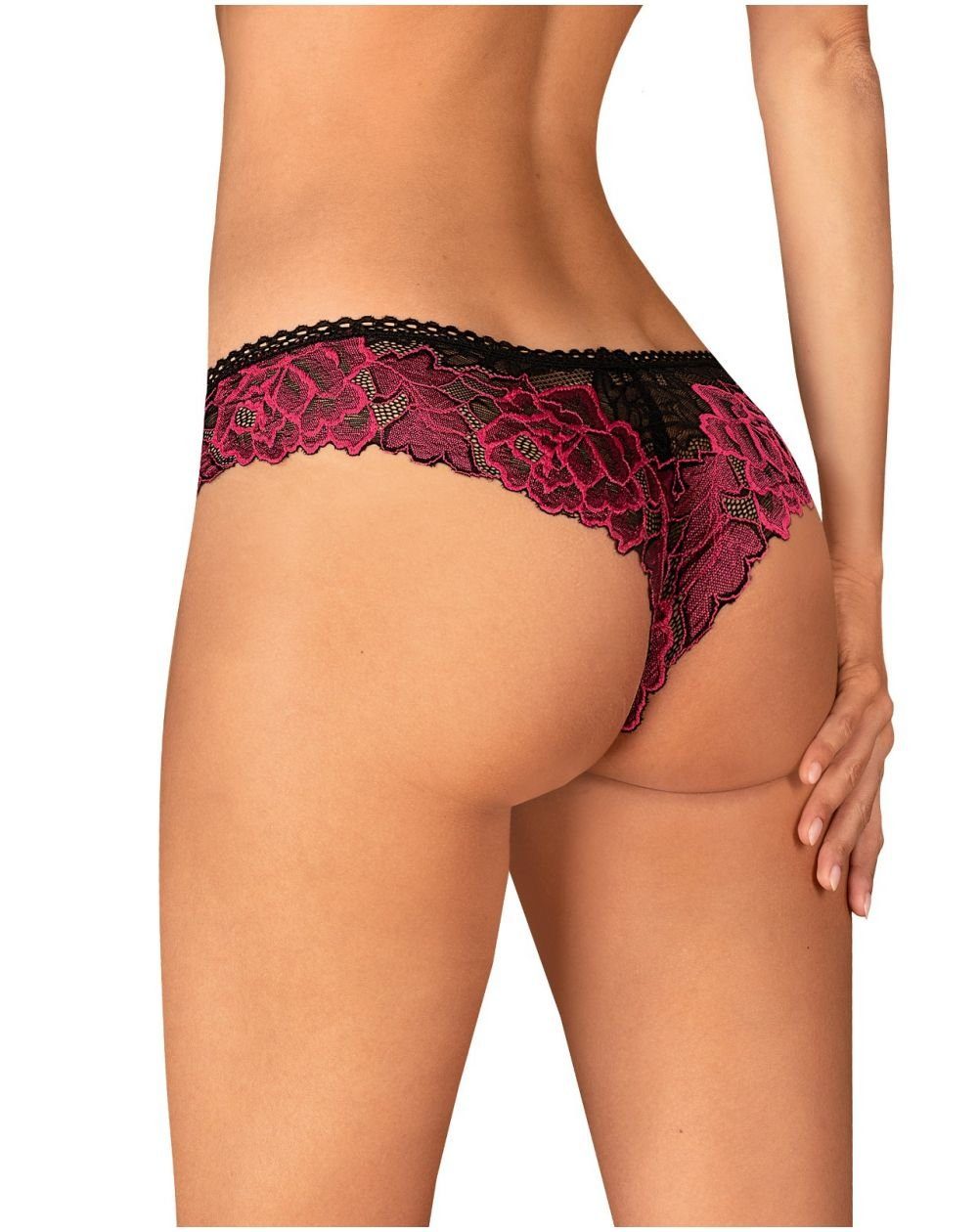 Obsessive Slip Rosenty Spitzen-Panties mit Rosenmuster (1-St) Rosenty-Höschen mit Spitzen- und Rosenmotiv