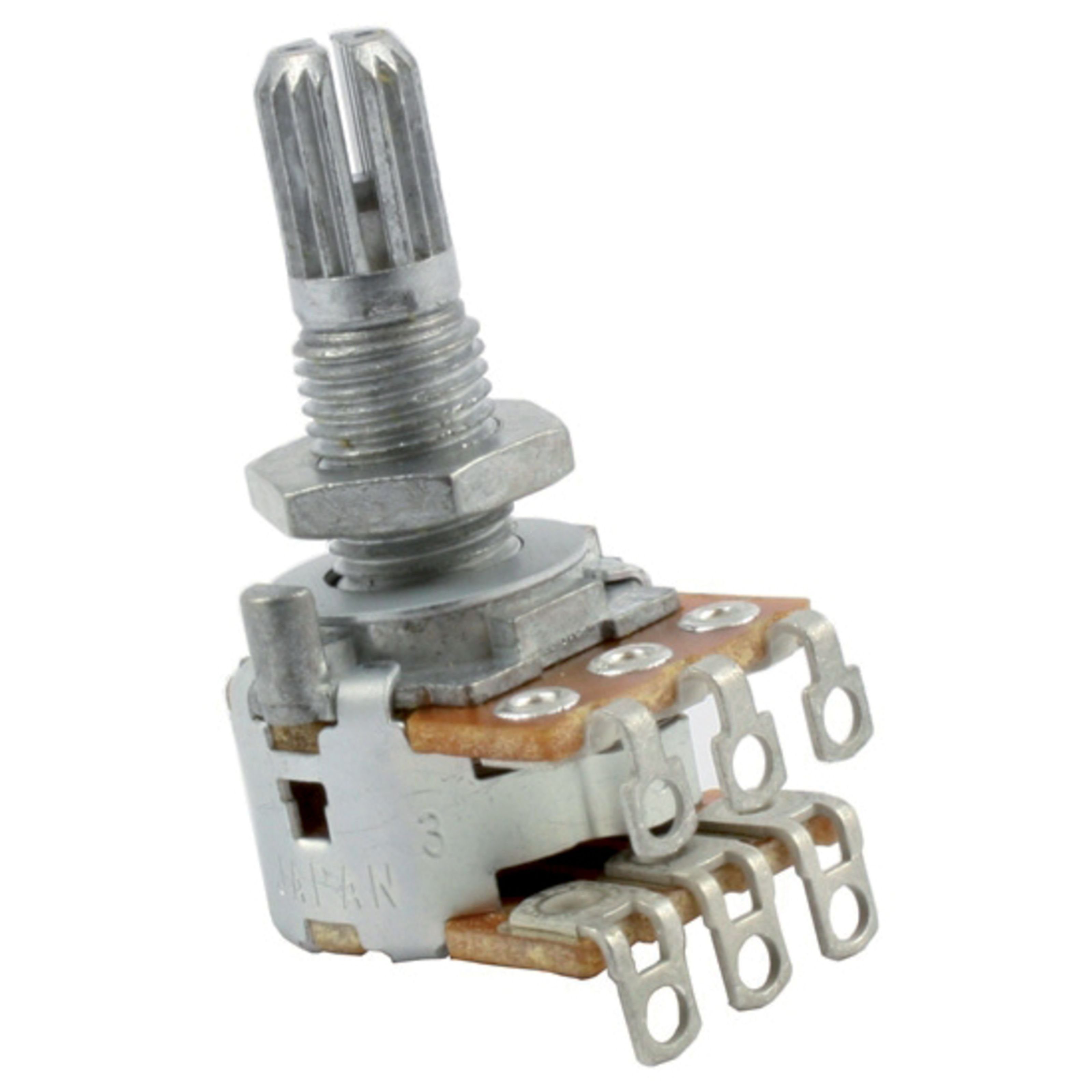 Allparts E-Gitarre, Balance Poti 2x250k Riffelachse Standardschaft, Balance Poti 2x250k Riffelachse Standardschaft - Potentiometer für G