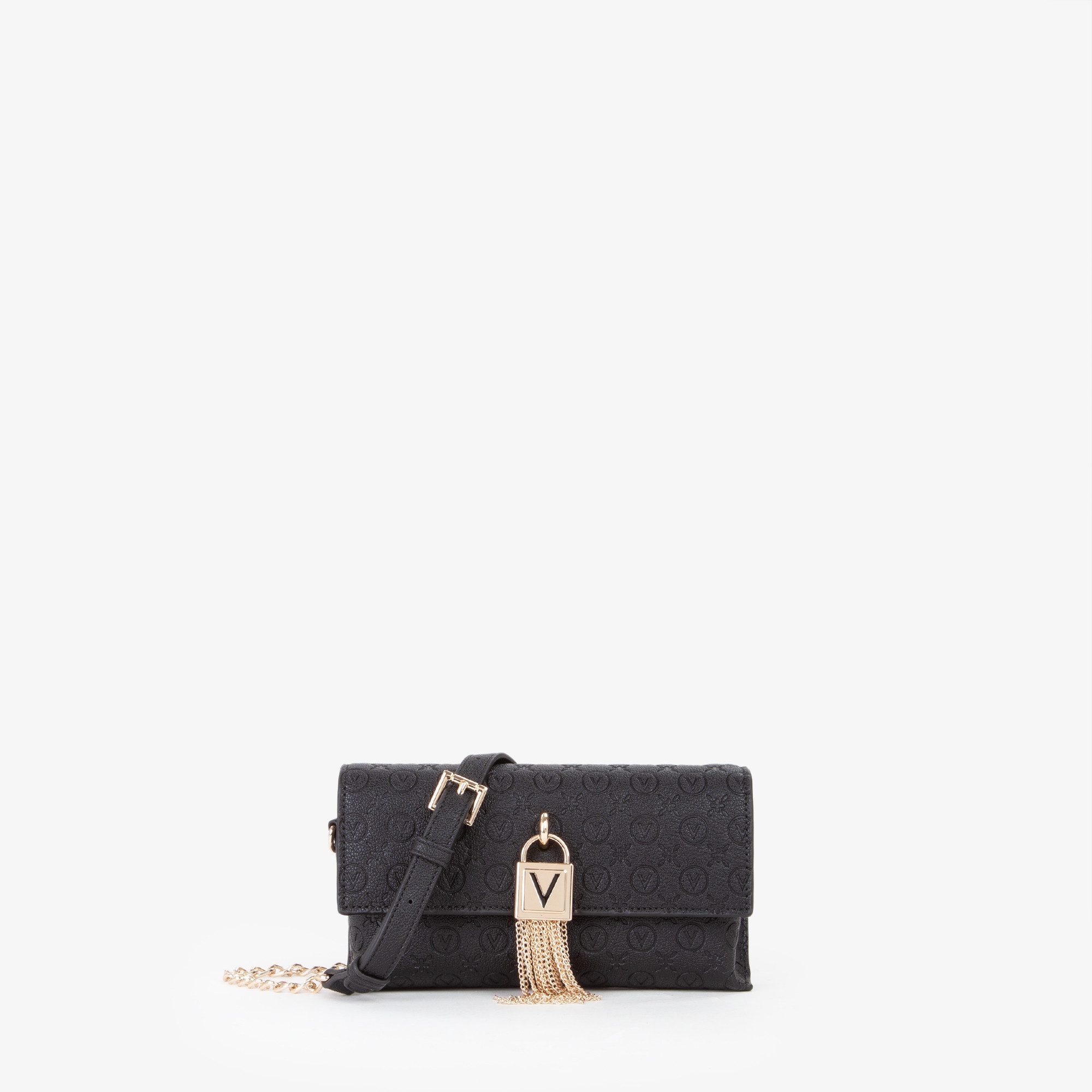 VALENTINO BAGS Umhängetasche EMY RE, Damen Schultertasche, Minibag, Clutch, Zierschloss und Zierketten
