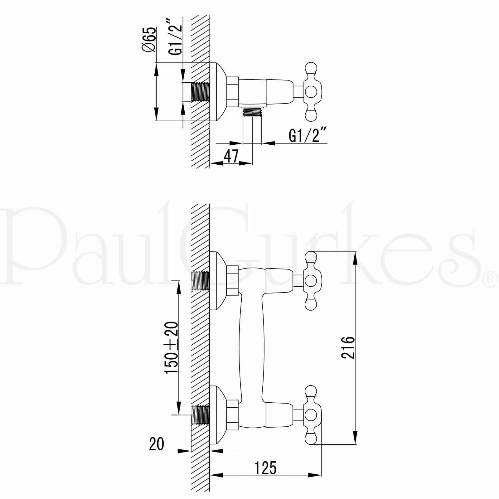 PaulGurkes Duscharmatur PGSETRETRO3