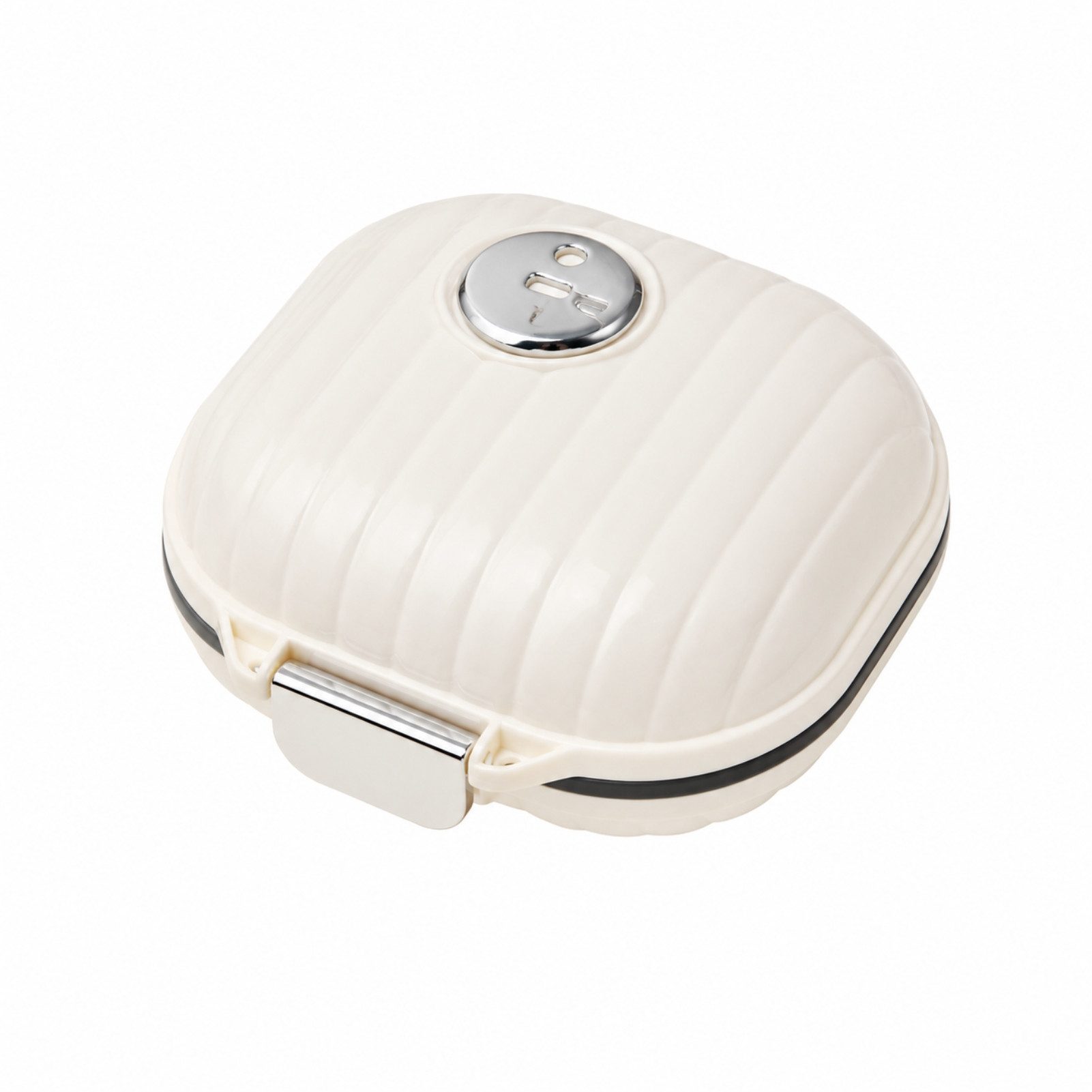 Jumpeak Pillendose tablettenbox 7 tage,pillendose 7 tage,pillendose klein für unterwegs (Muschelförmige Pillendose, Tablettenbox, Luftdicht), Sortierbox, Pillendose, 2 Farben, 2 Größen, Tragbare Pillenbox