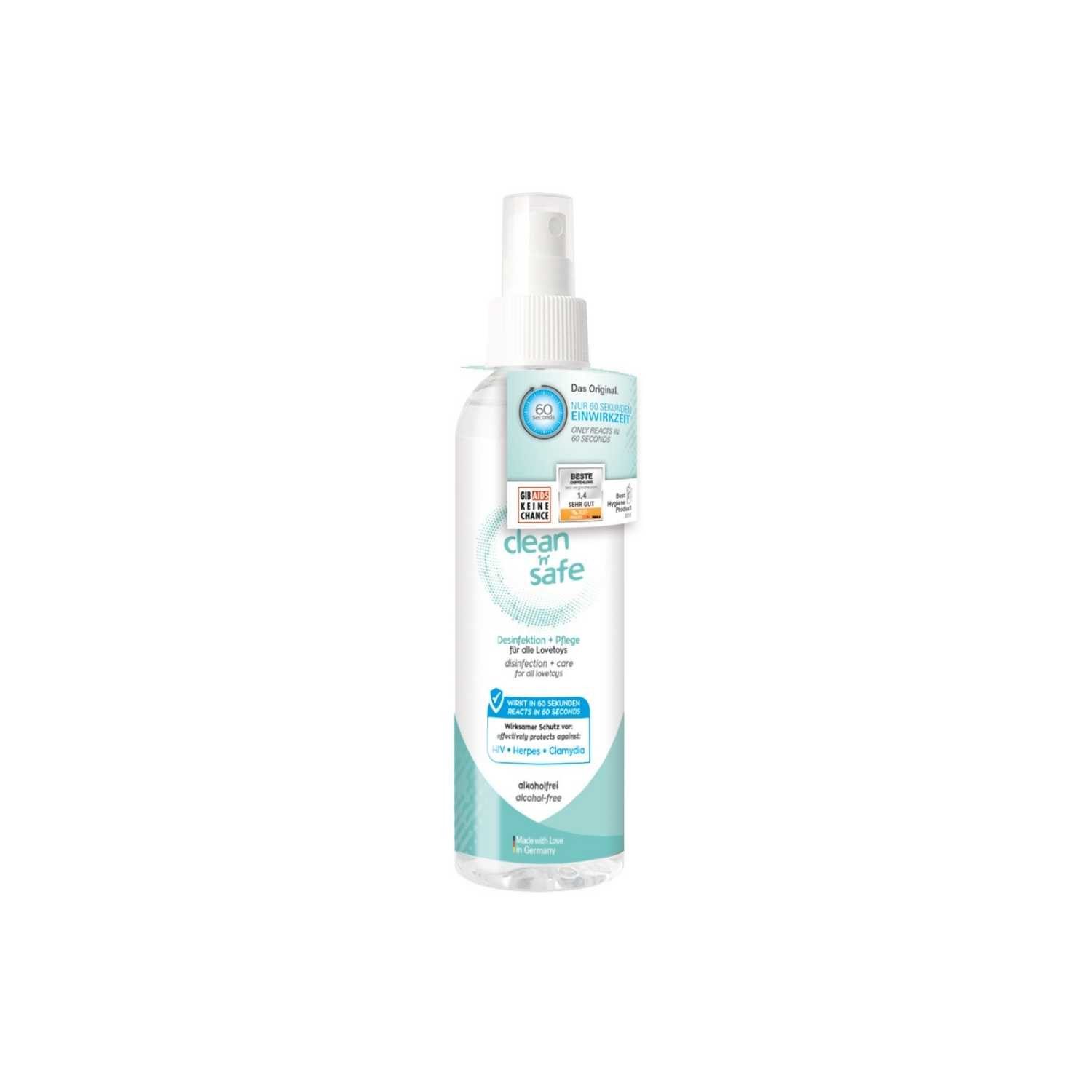 CLEAN and SAFE Reinigung & Desinfektionsspray 100ml Oberflächen-Desinfektionsmittel