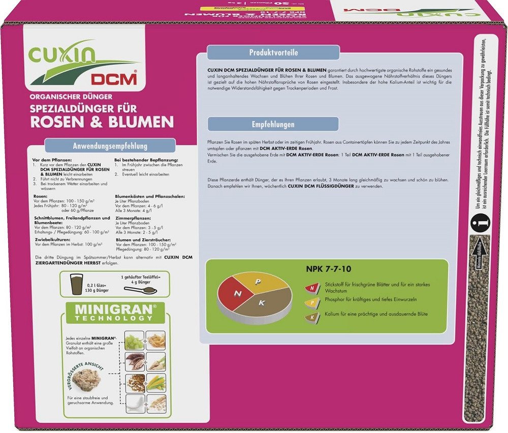 Thumbnail - Cuxin DCM Blumendünger Cuxin DCM Spezialdünger Rosen und Blumen 3 kg