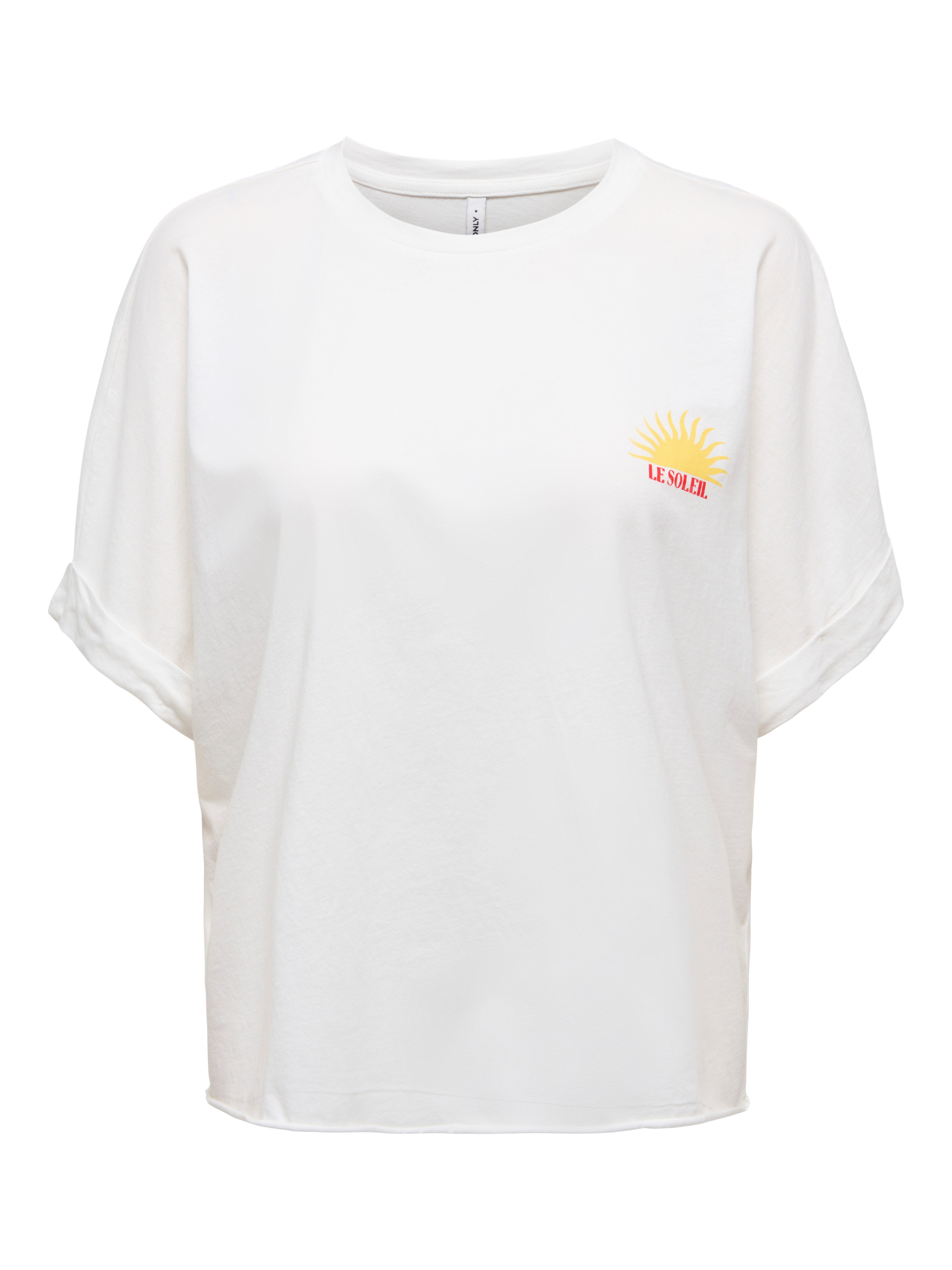 ONLY Kurzarmshirt ONLMINNA LIFE S/S PRINT TOP CS JRS mit Print auf der Vord günstig online kaufen