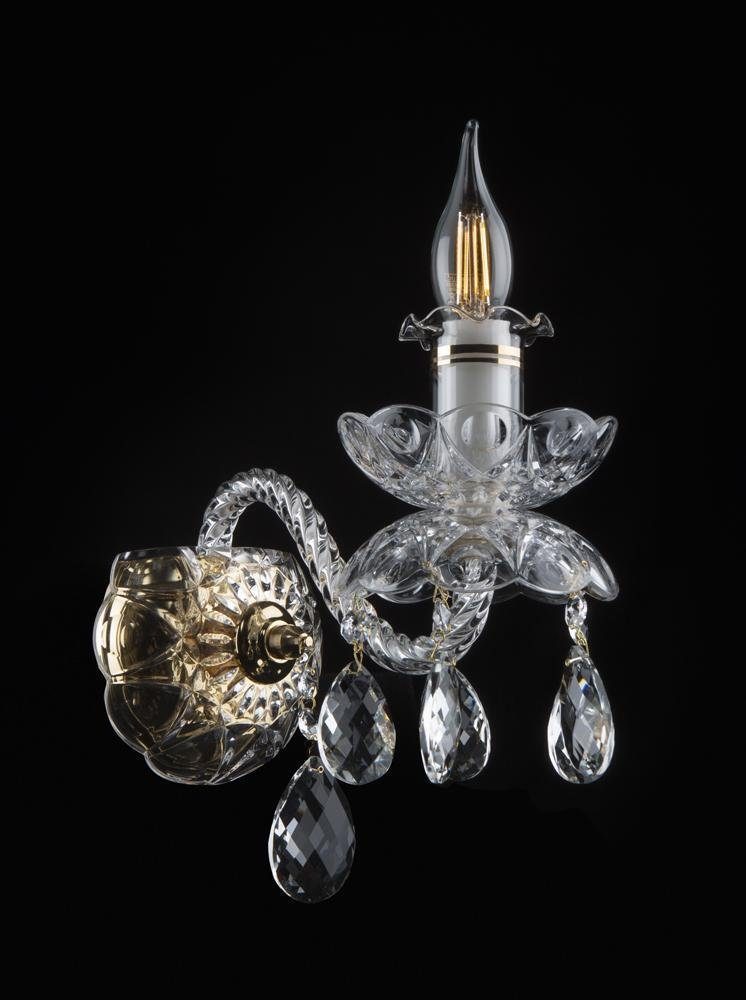 JVmoebel Wandleuchte Bohemia Luster Antik Stil Wand Lampen Wandlampe Kronleuchter Sofort, Warmweiß, Made in Europa