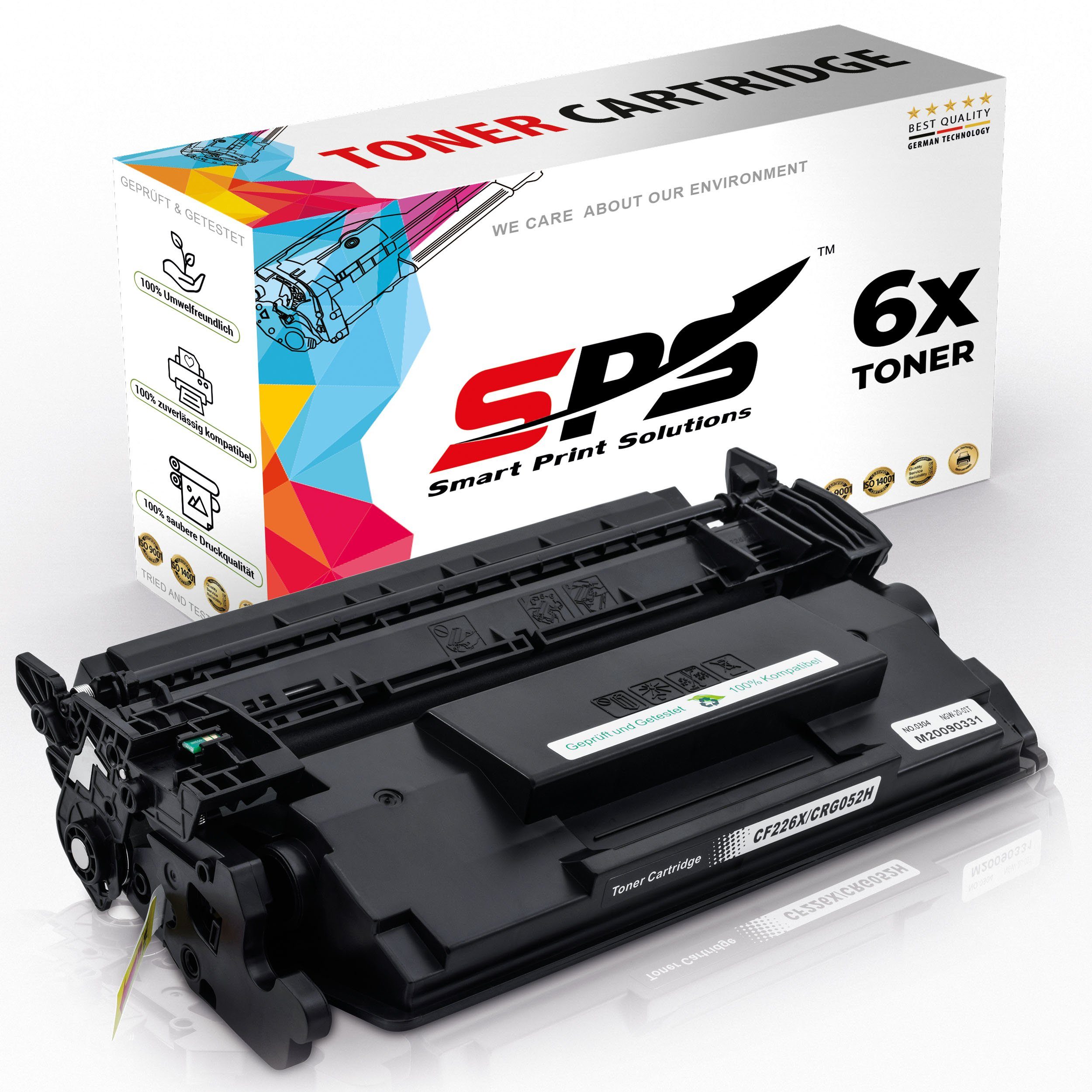 SPS Tonerkartusche Kompatibel für HP Laserjet Pro MFP M426FDN 26X, (6er Pack) | Tonerpatronen