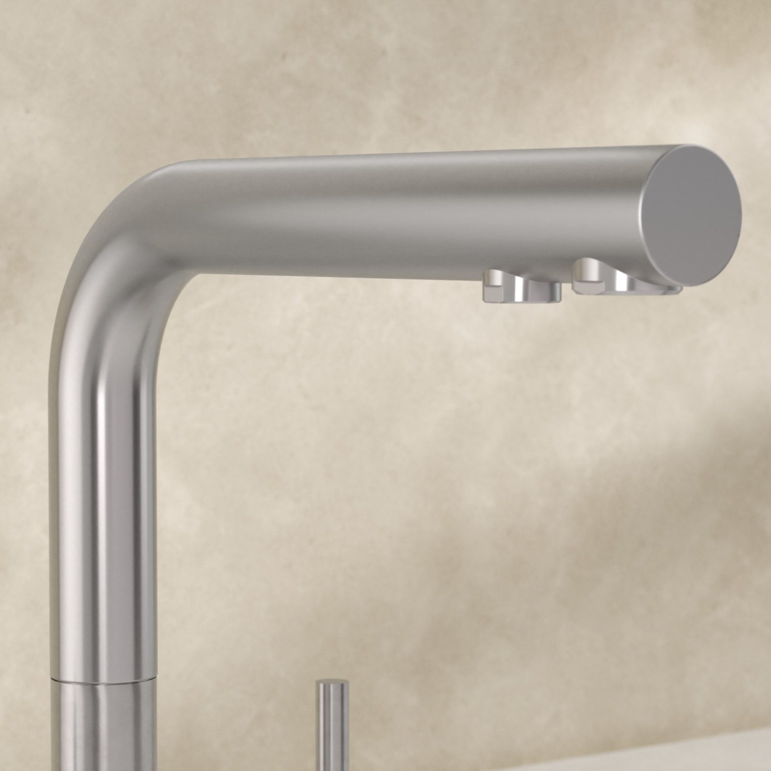 BRITA Küchenarmatur 3-Wege-Küchenarmatur Edelstahl, eckig, inkl. 1 x BRITA P 1000 Wasserfilter