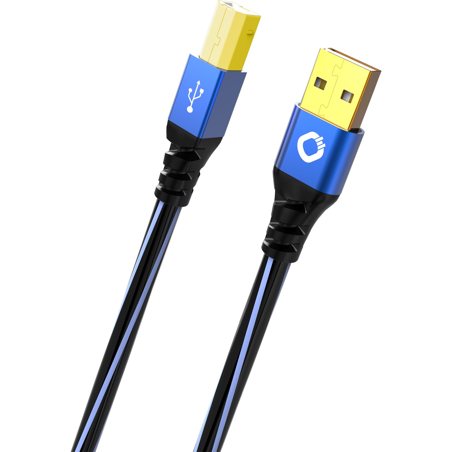 OEHLBACH USB Plus B USB 2.0 Kabel Typ A auf Typ B USB-Kabel, USB 2.0 Typ-A, USB 2.0 Typ-B (750 cm), Daten- und Ladekabel, Effektive Schirmung