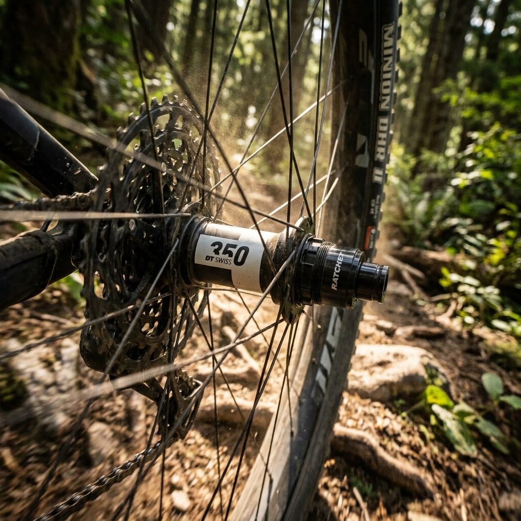 DT Swiss Laufrad DT Swiss Nabe MTB HR 350 Classic 32 Loch Schwarz - zuverlässige Boost