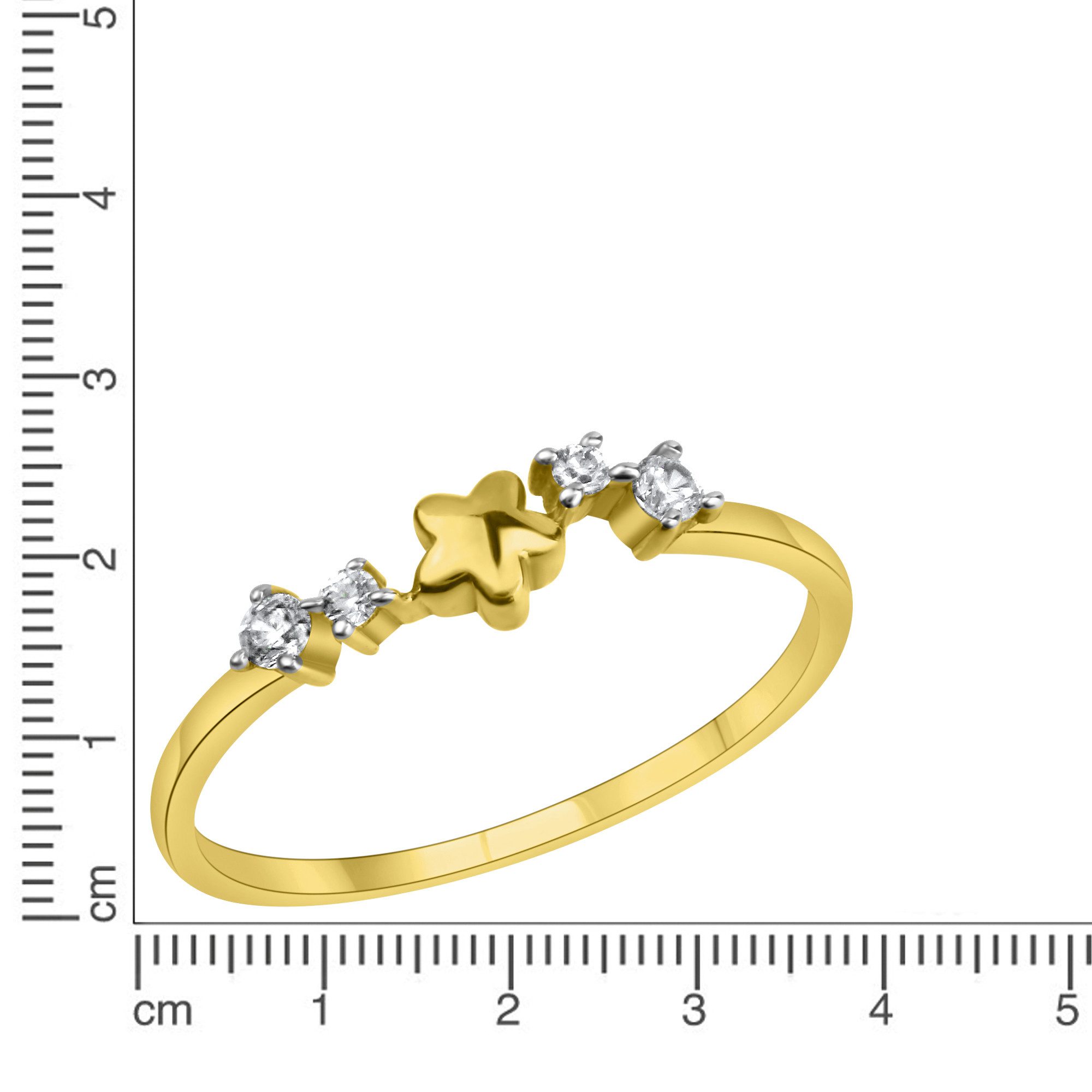 Fascination by Ellen K. Fingerring 375/- Gelbgold bicolor Zirkonia günstig online kaufen