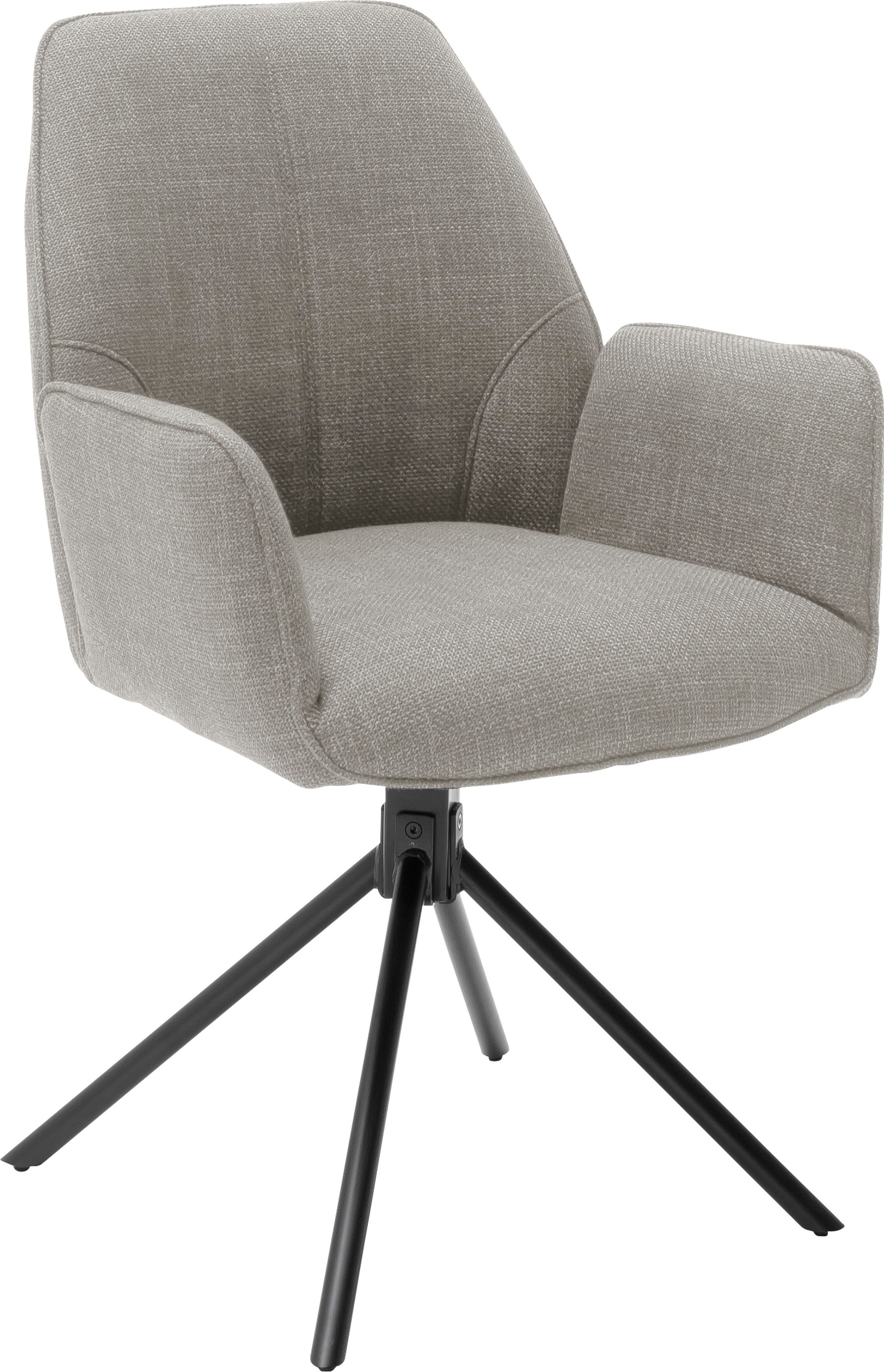 Stuhl Nivellierung, mit 2er-Set, Pemba Cappuccino bis furniture MCA Cappuccino belastbar (Set, 120 kg 2 | St), 4-Fußstuhl 180°drehabr