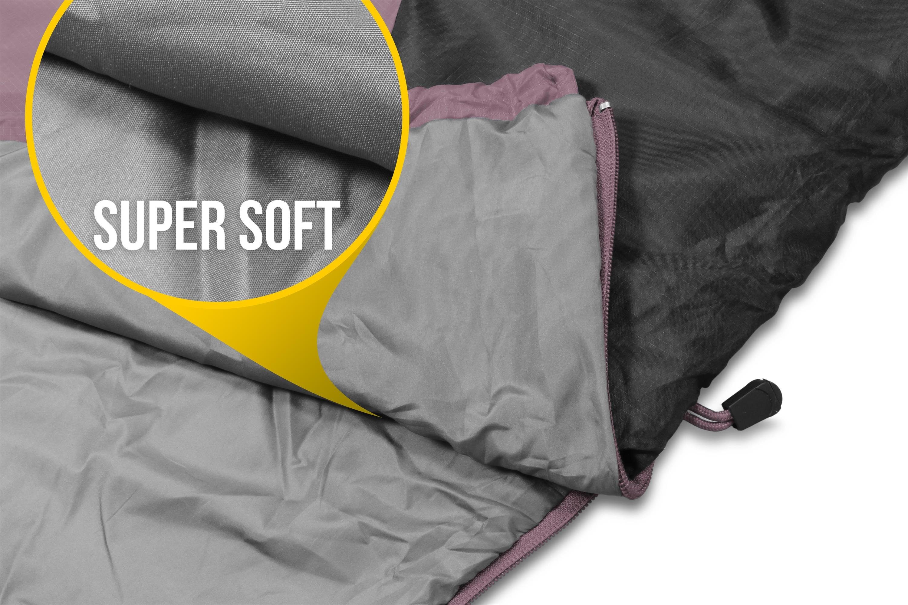 normani Deckenschlafsack Ultralight-Schlafsack (RV rechts) Runty, Ultraleicher, kompakter Einzelschlafsack mit 3D Microtech - 570 g – Bild 5 von 5