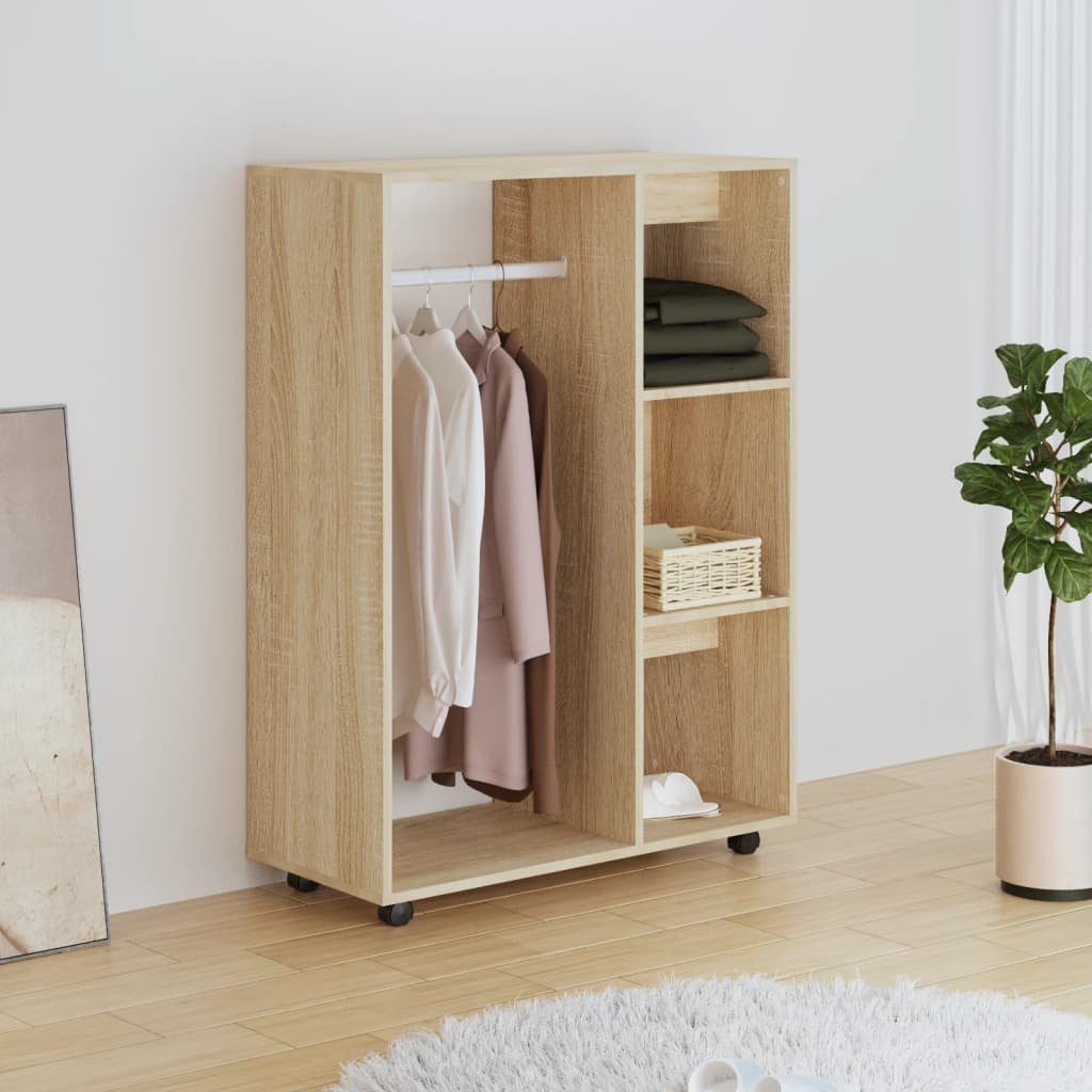 furnicato Kleiderschrank Sonoma-Eiche 80x40x110 cm Holzwerkstoff günstig online kaufen