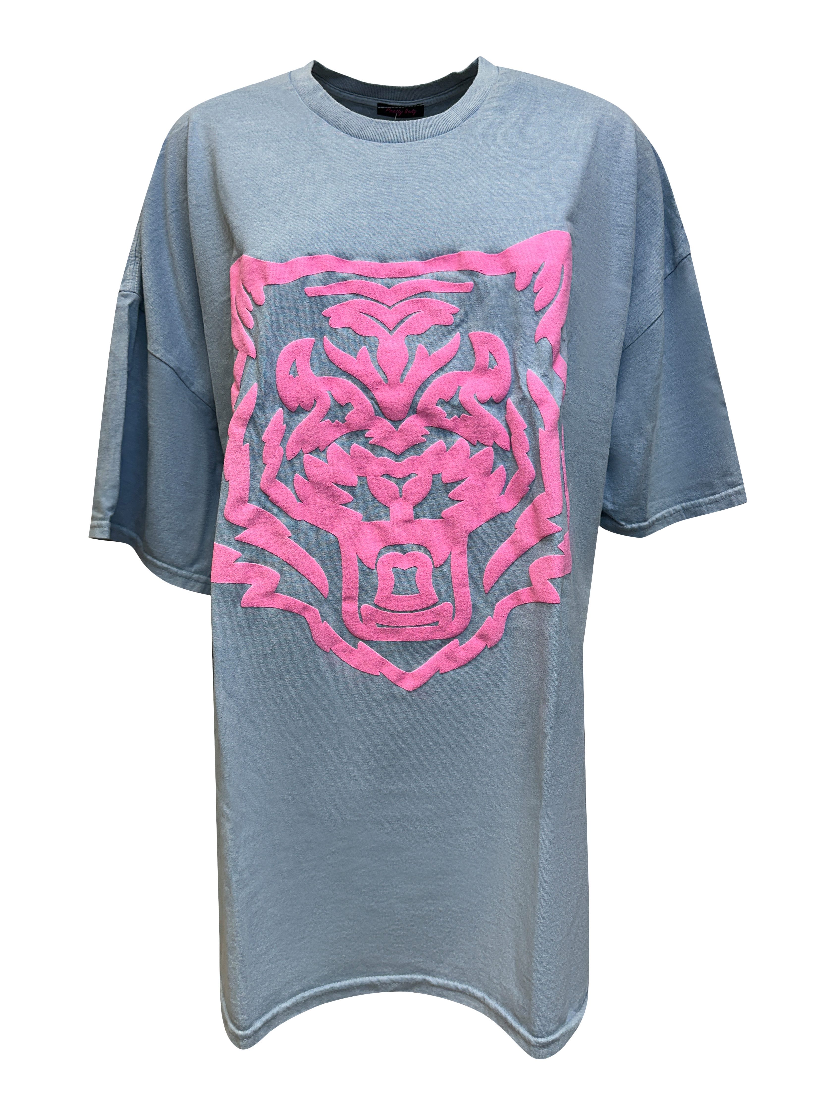 Worldclassca Print-Shirt Worldclassca Oversized Animal Print T-Shirt lang S günstig online kaufen