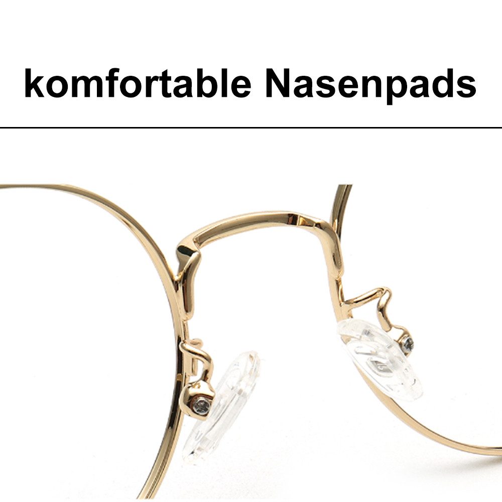 PACIEA Lesebrille Anti-Müdigkeit Blaulichtfilter Rundrahmen