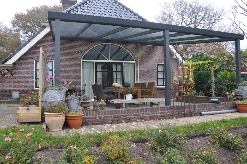 Terrasse2000 Terrassendach Terrassendach Alu Stegplatte Barcelona, in verschiedenen Größen, BxT: 300x300 cm, Bedachung Doppelstegplatten